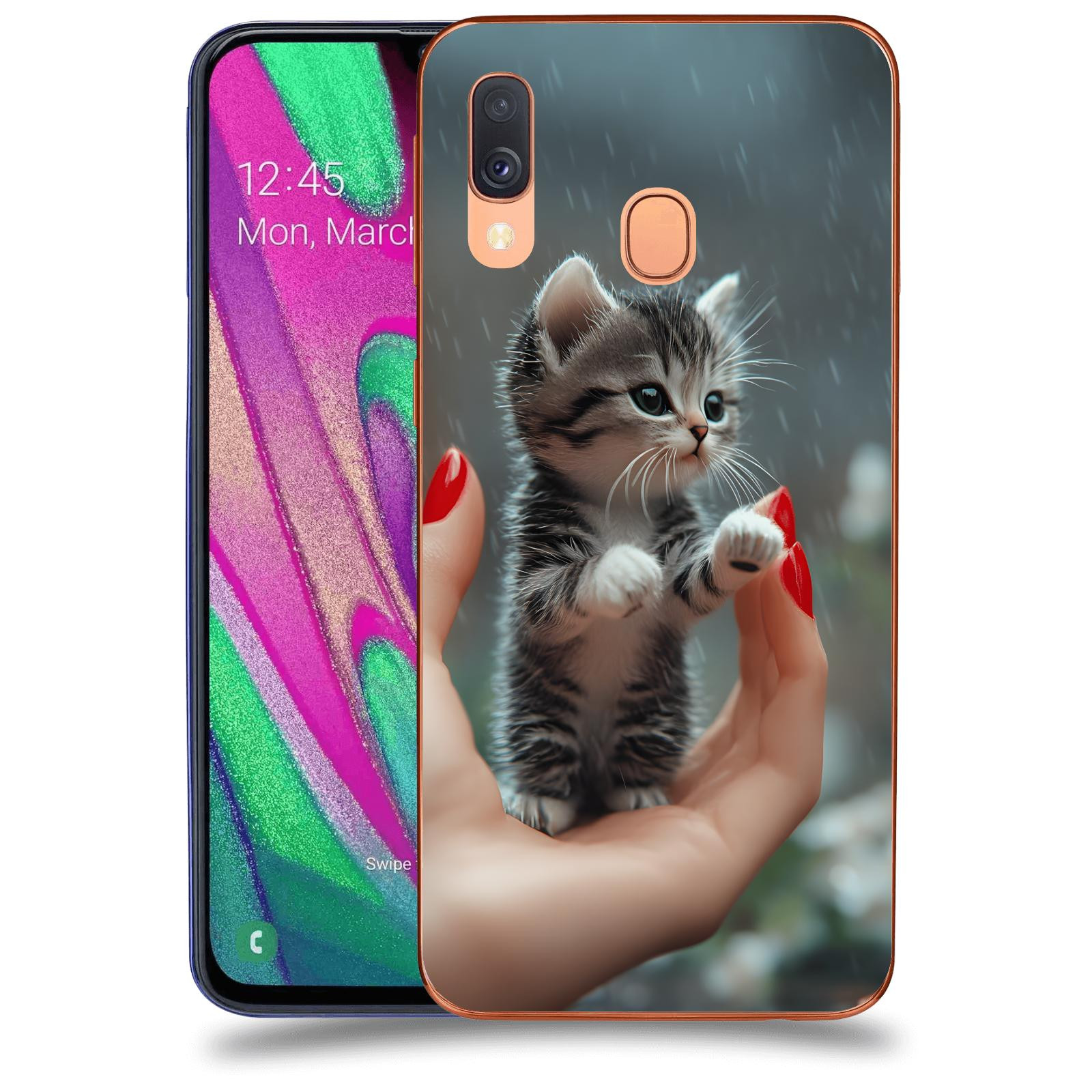 ACOVER Kryt na mobil Samsung Galaxy A40 A405F - Koťátko