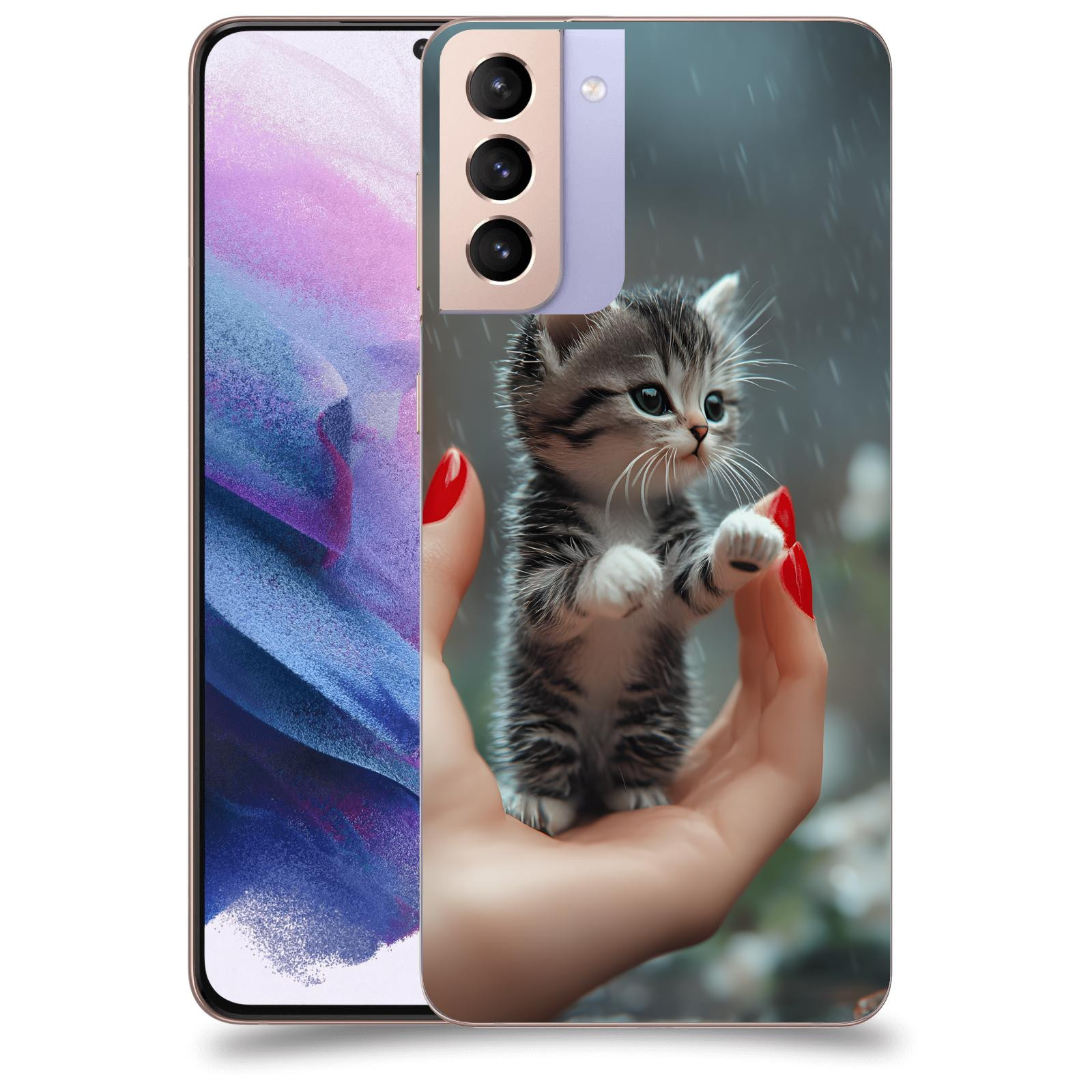 ACOVER Kryt na mobil Samsung Galaxy S21+ G996F - Koťátko