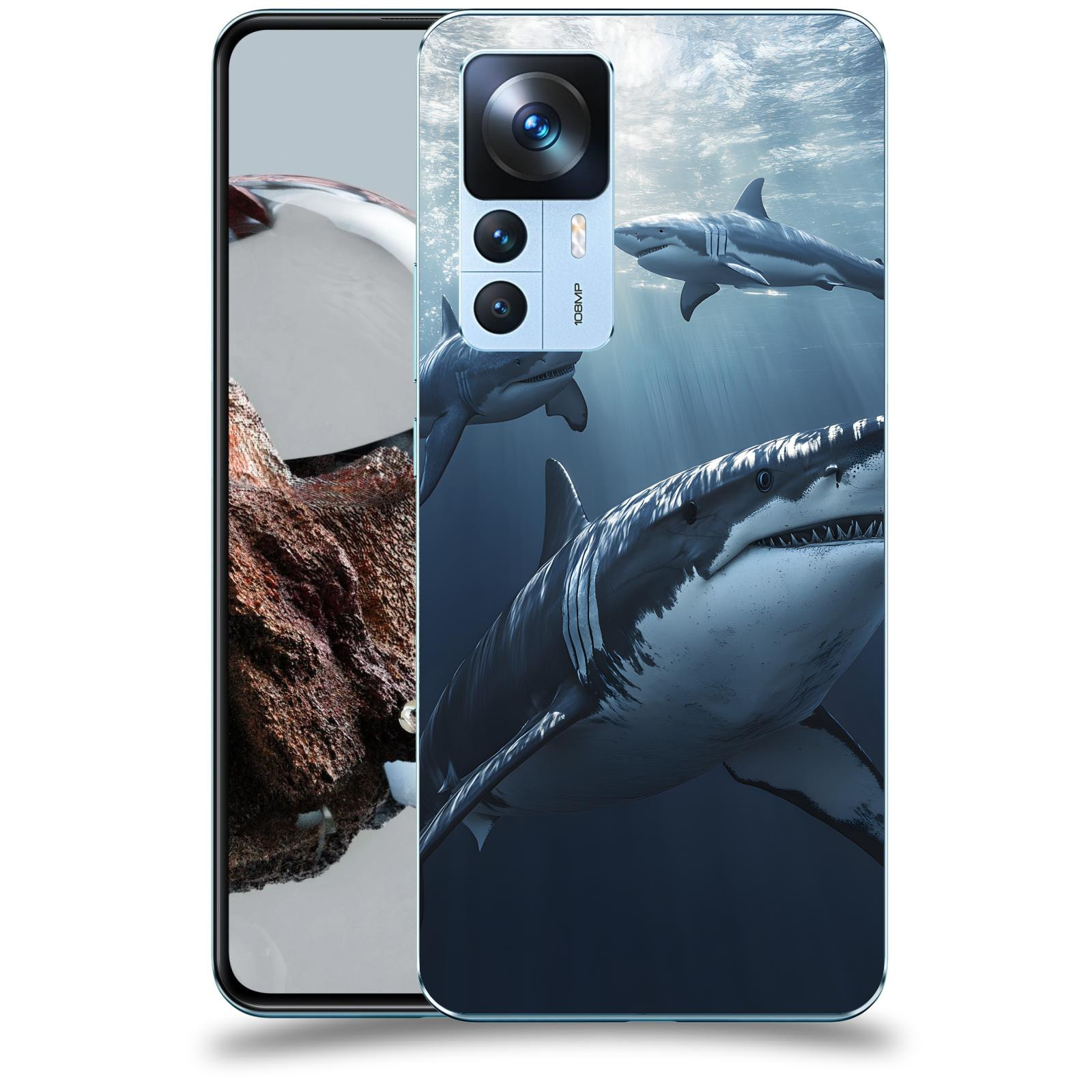 ACOVER Kryt na mobil Xiaomi 12T - Žraloci