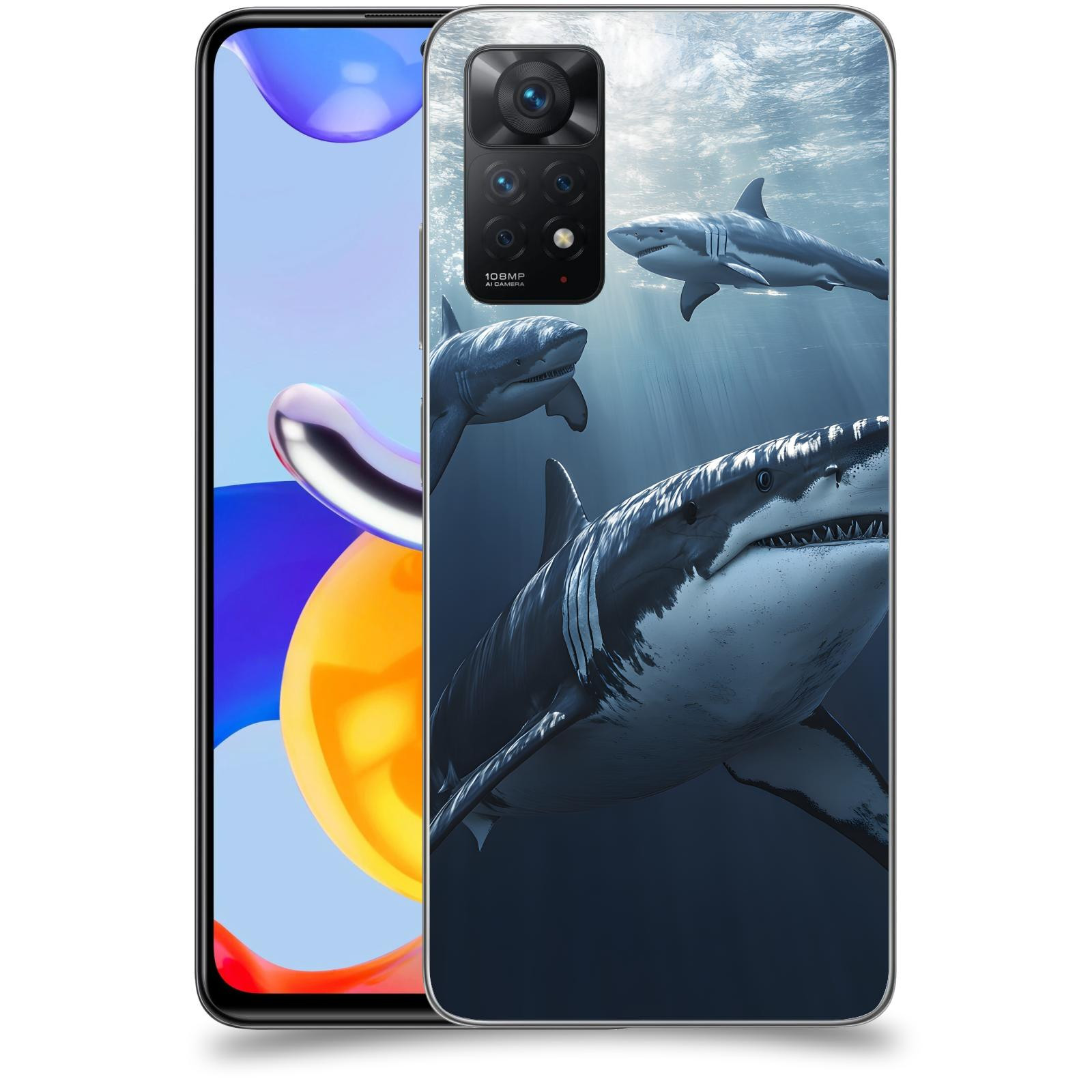 ACOVER Kryt na mobil Xiaomi Redmi Note 11 Pro - Žraloci