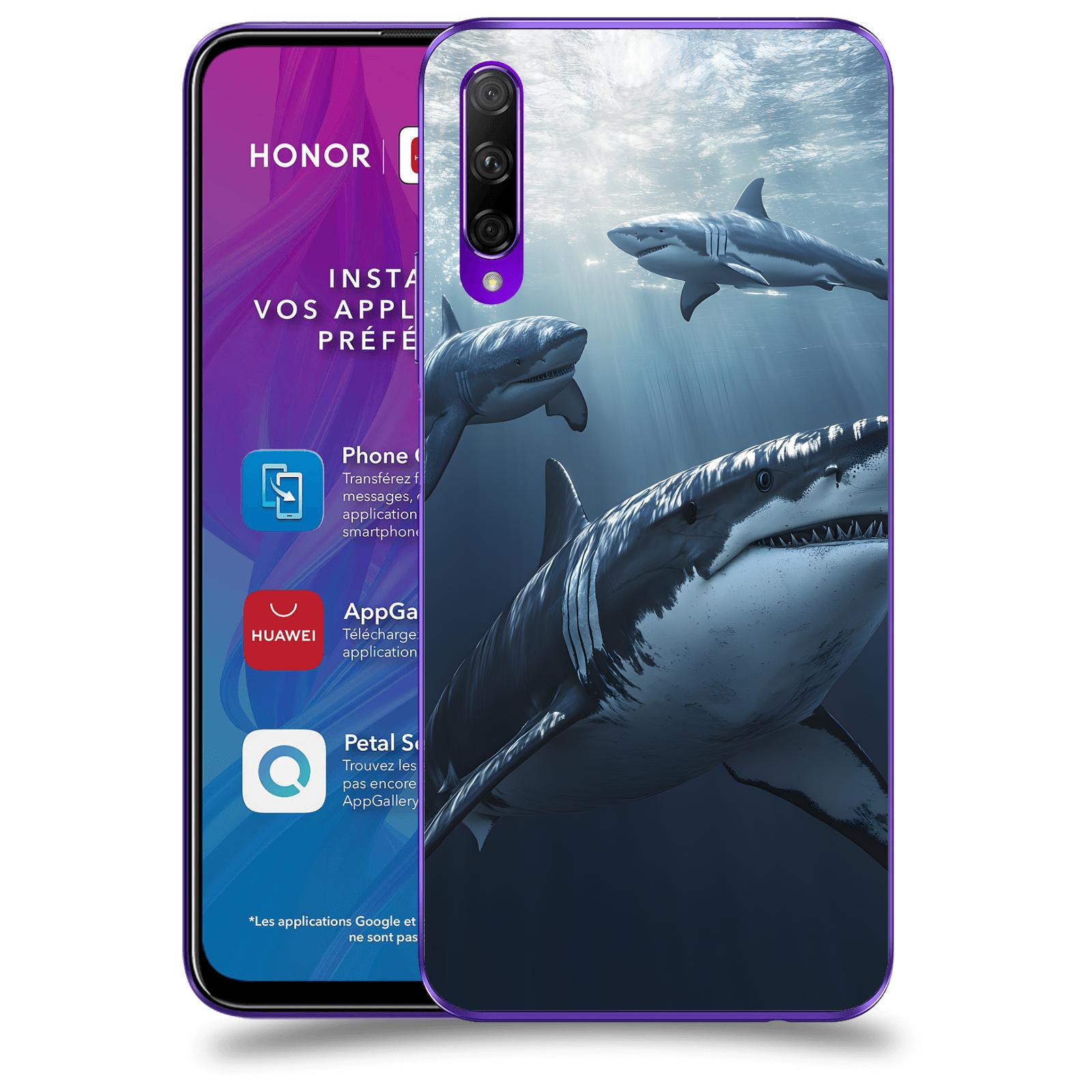 ACOVER Kryt na mobil Honor 9X Pro - Žraloci