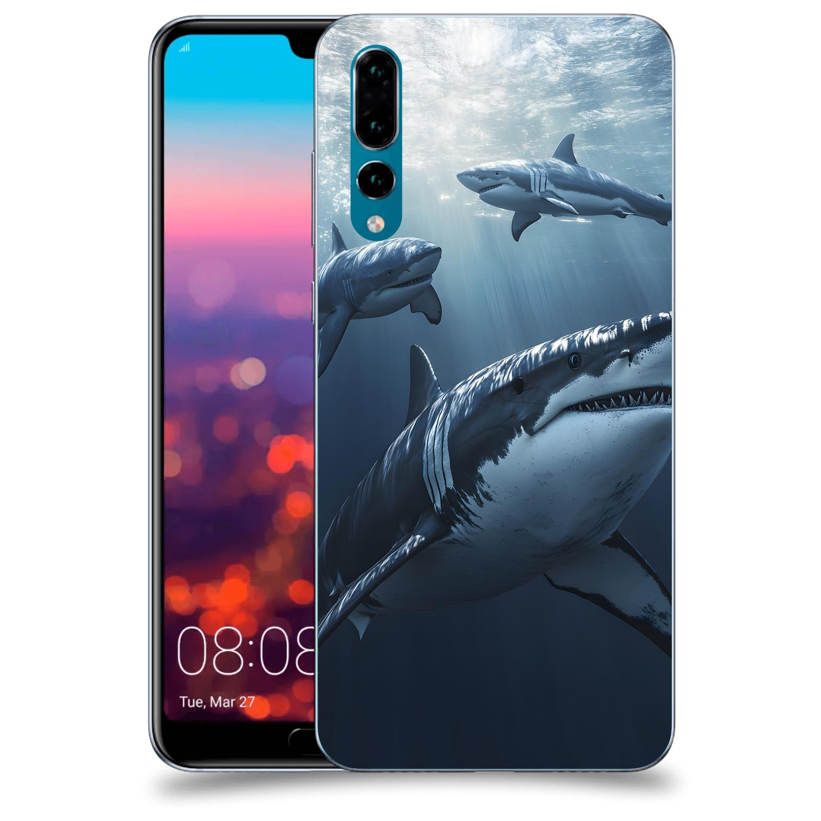 ACOVER Kryt na mobil Huawei P20 Pro - Žraloci