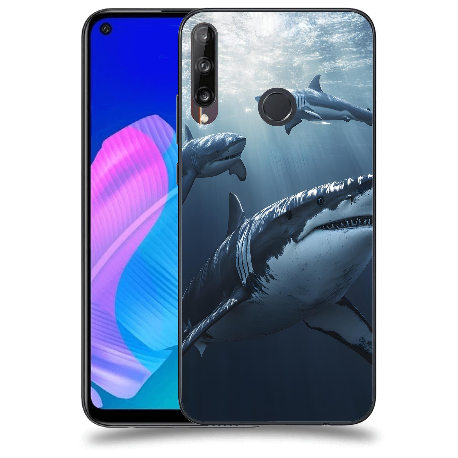 ACOVER Kryt na mobil Huawei P40 Lite E - Žraloci