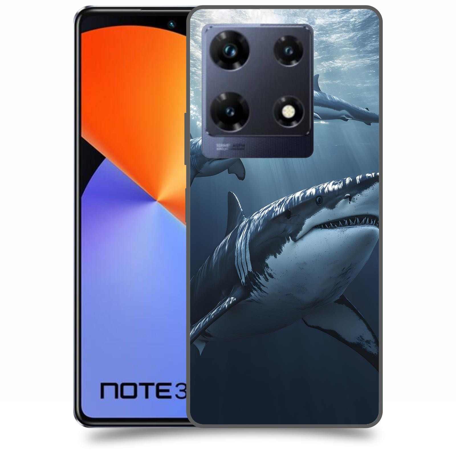 ACOVER Kryt na mobil Infinix Note 30 PRO - Žraloci