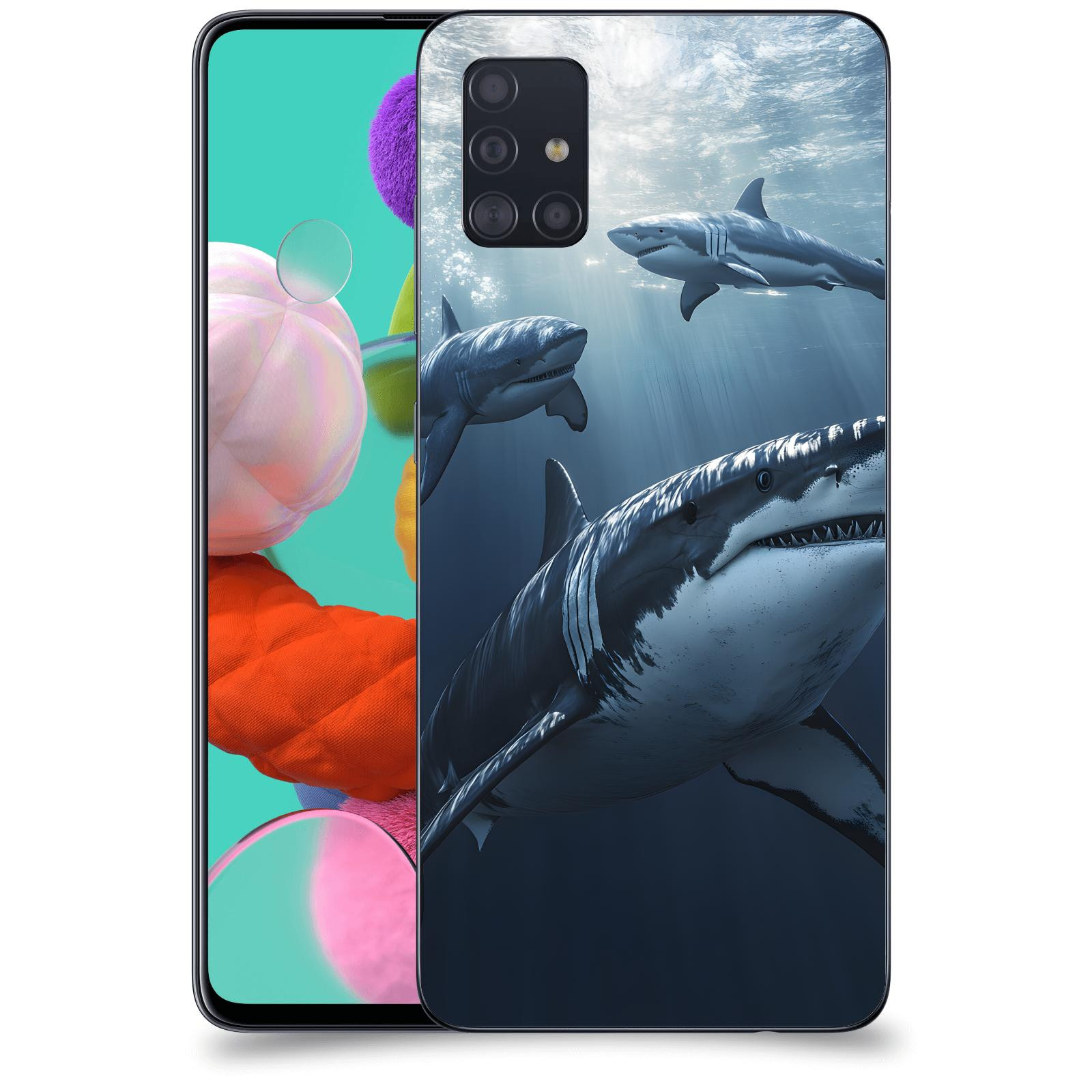 ACOVER Kryt na mobil Samsung Galaxy A51 A515F - Žraloci