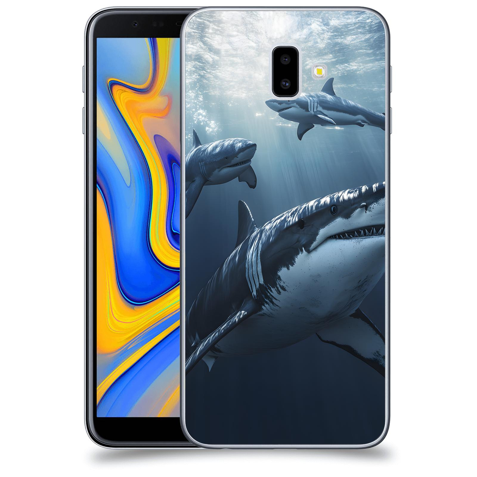 ACOVER Kryt na mobil Samsung Galaxy J6+ J610F - Žraloci
