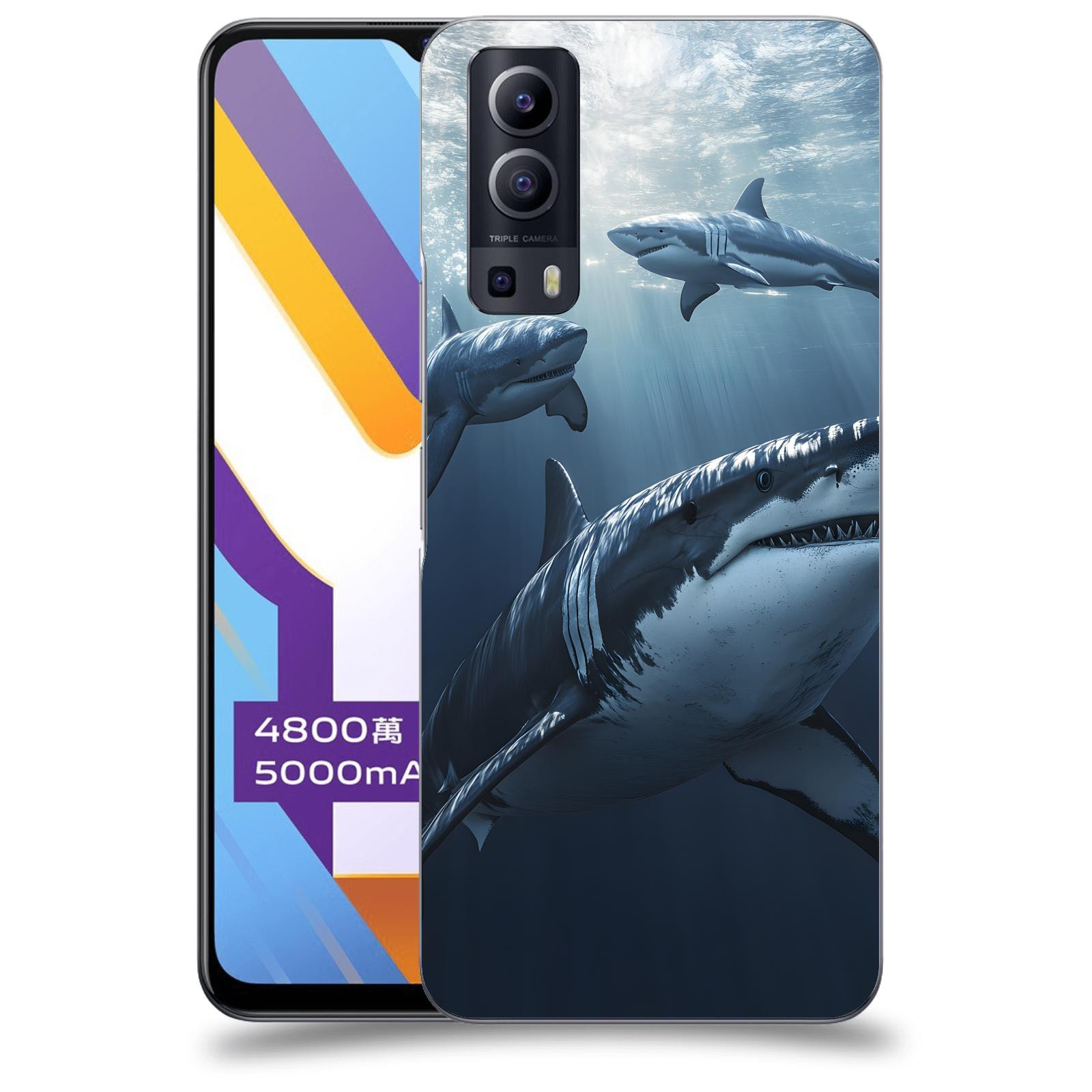 ACOVER Kryt na mobil Vivo Y52 5G - Žraloci