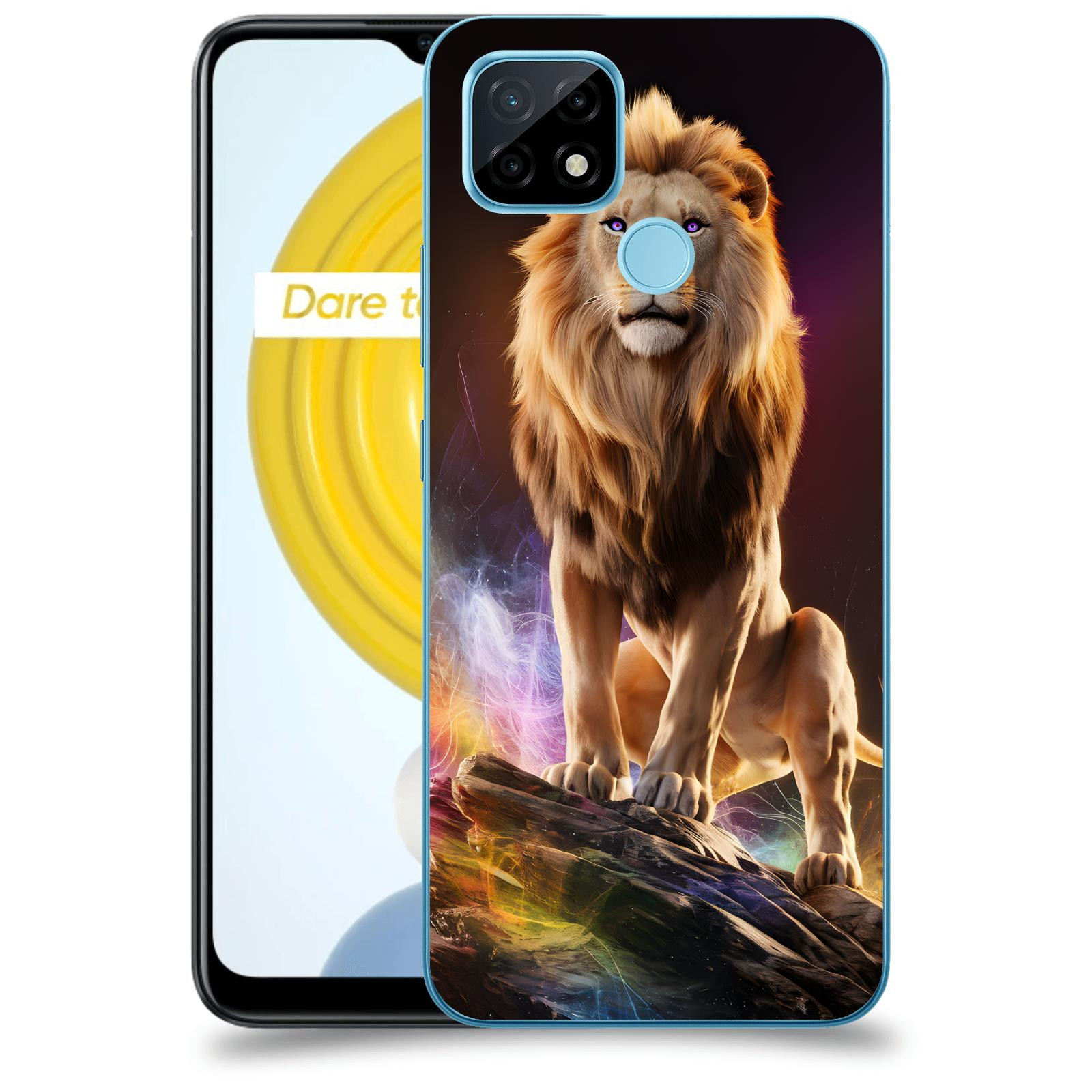ACOVER Kryt na mobil Realme C21 - Magic Lion