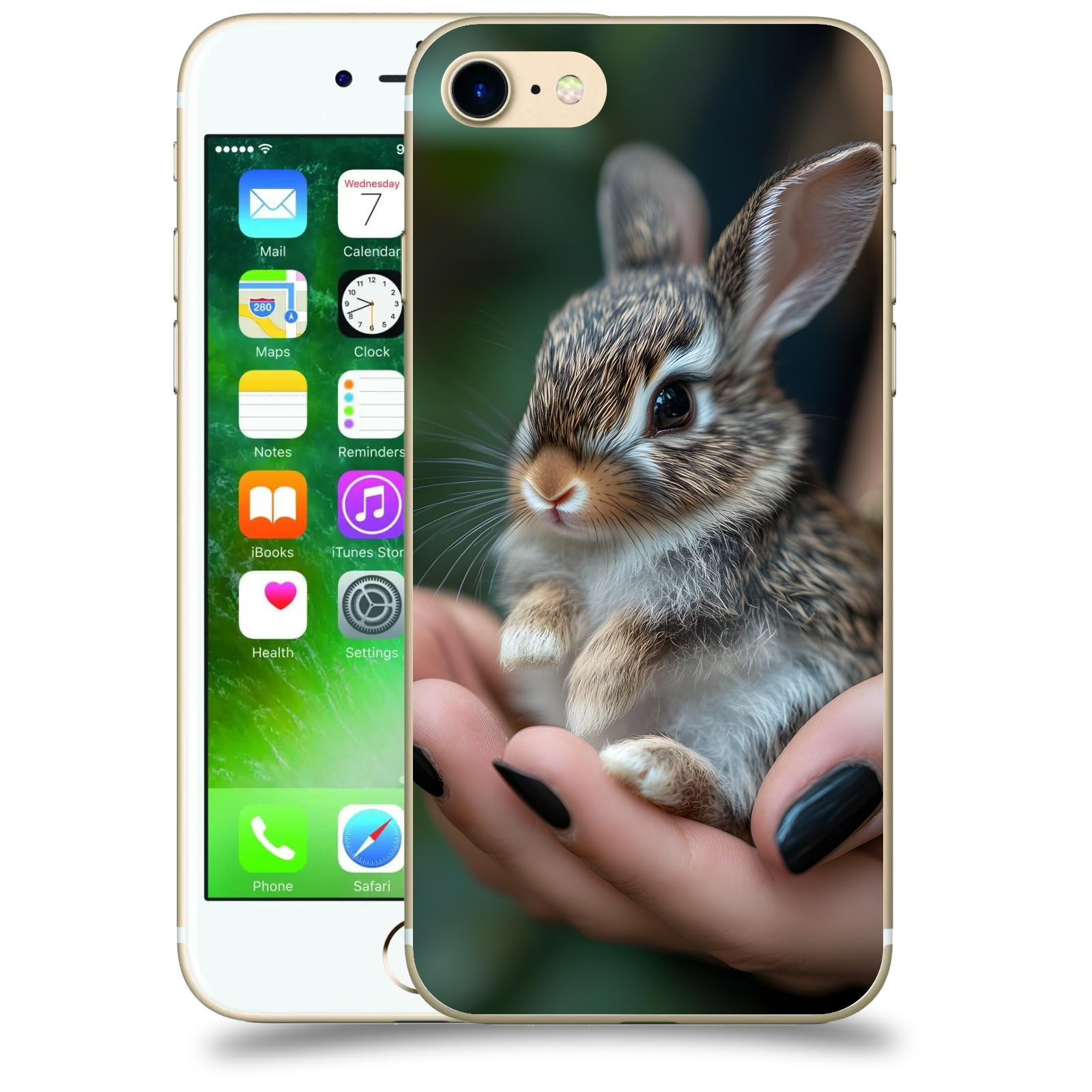 ACOVER Kryt na mobil Apple iPhone 7 - Králíček