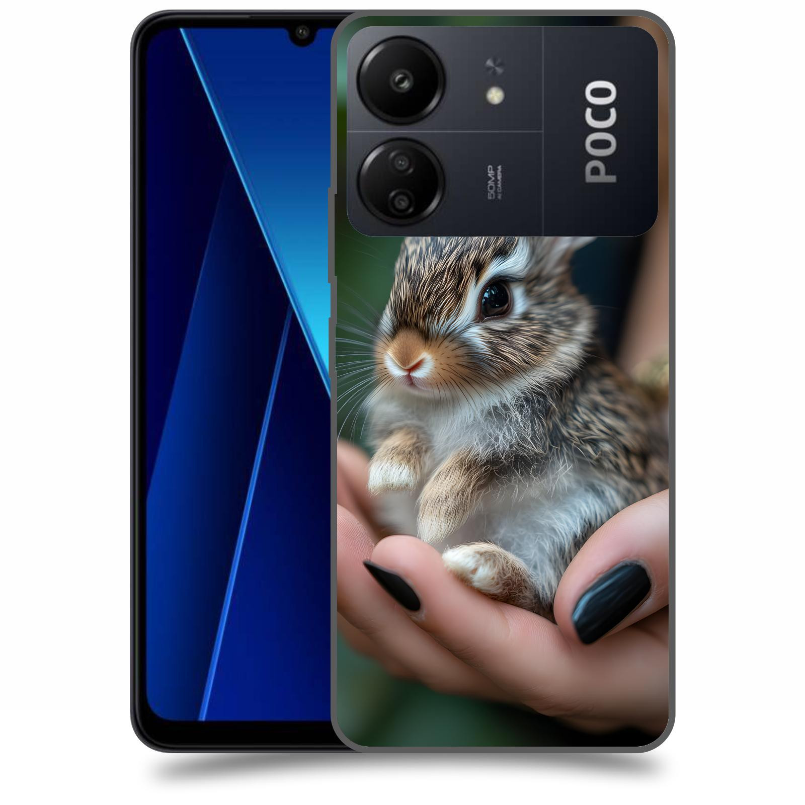 ACOVER Kryt na mobil Poco C65 - Králíček