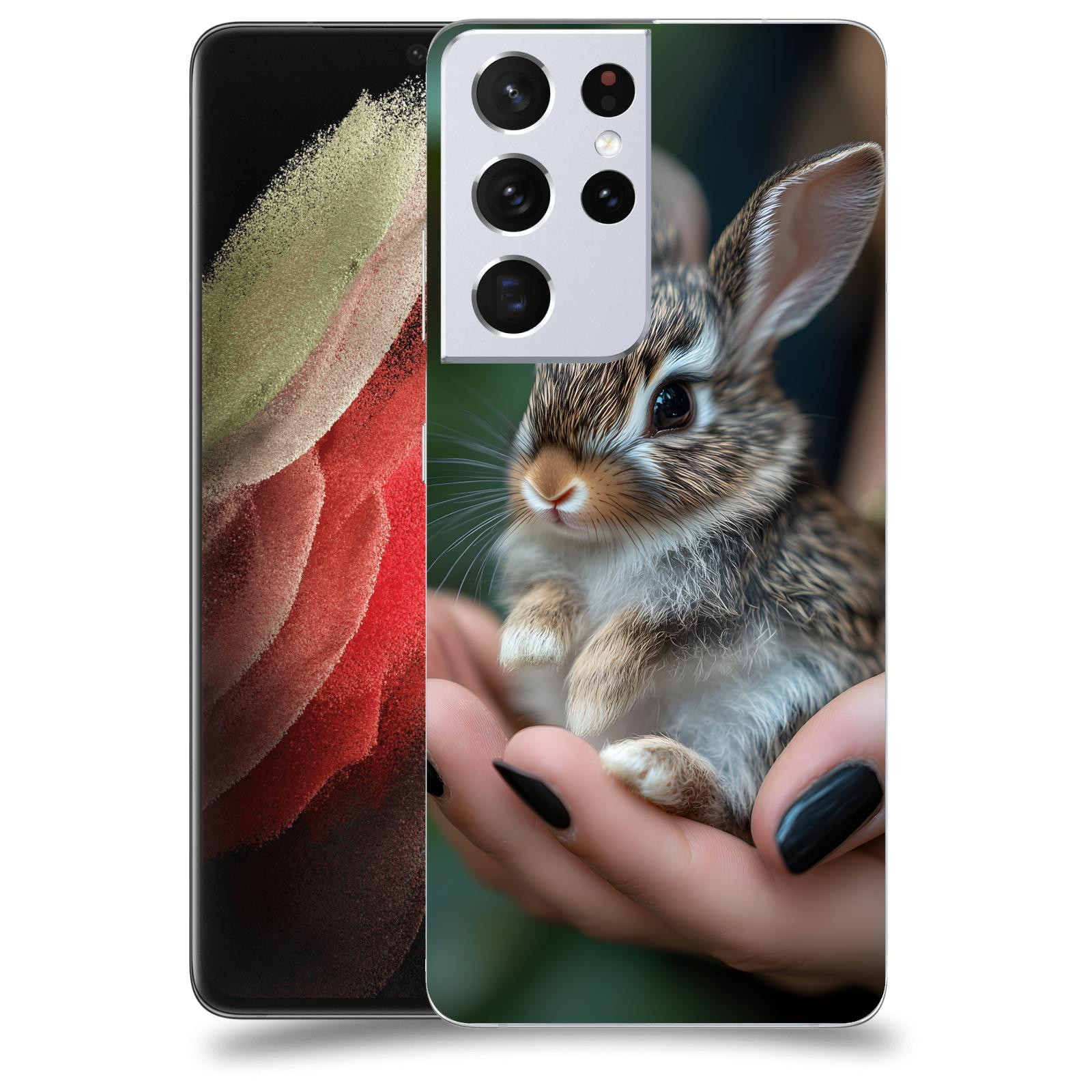 ACOVER Kryt na mobil Samsung Galaxy S21 Ultra 5G G998B - Králíček