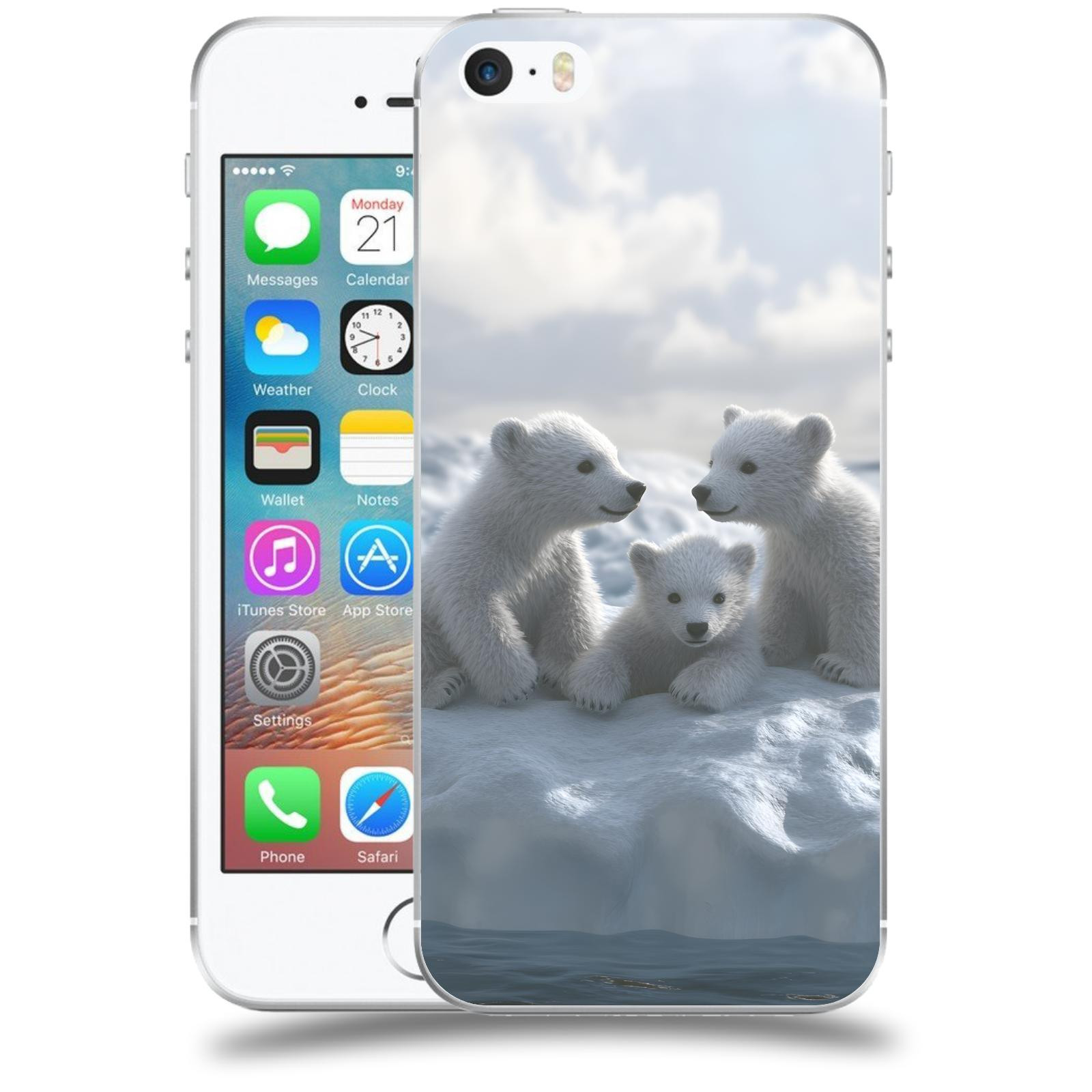 ACOVER Kryt na mobil Apple iPhone 5/5S/SE - Medvíďata