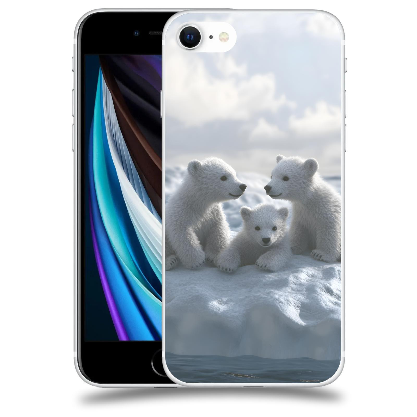 ACOVER Kryt na mobil Apple iPhone SE 2020 - Medvíďata