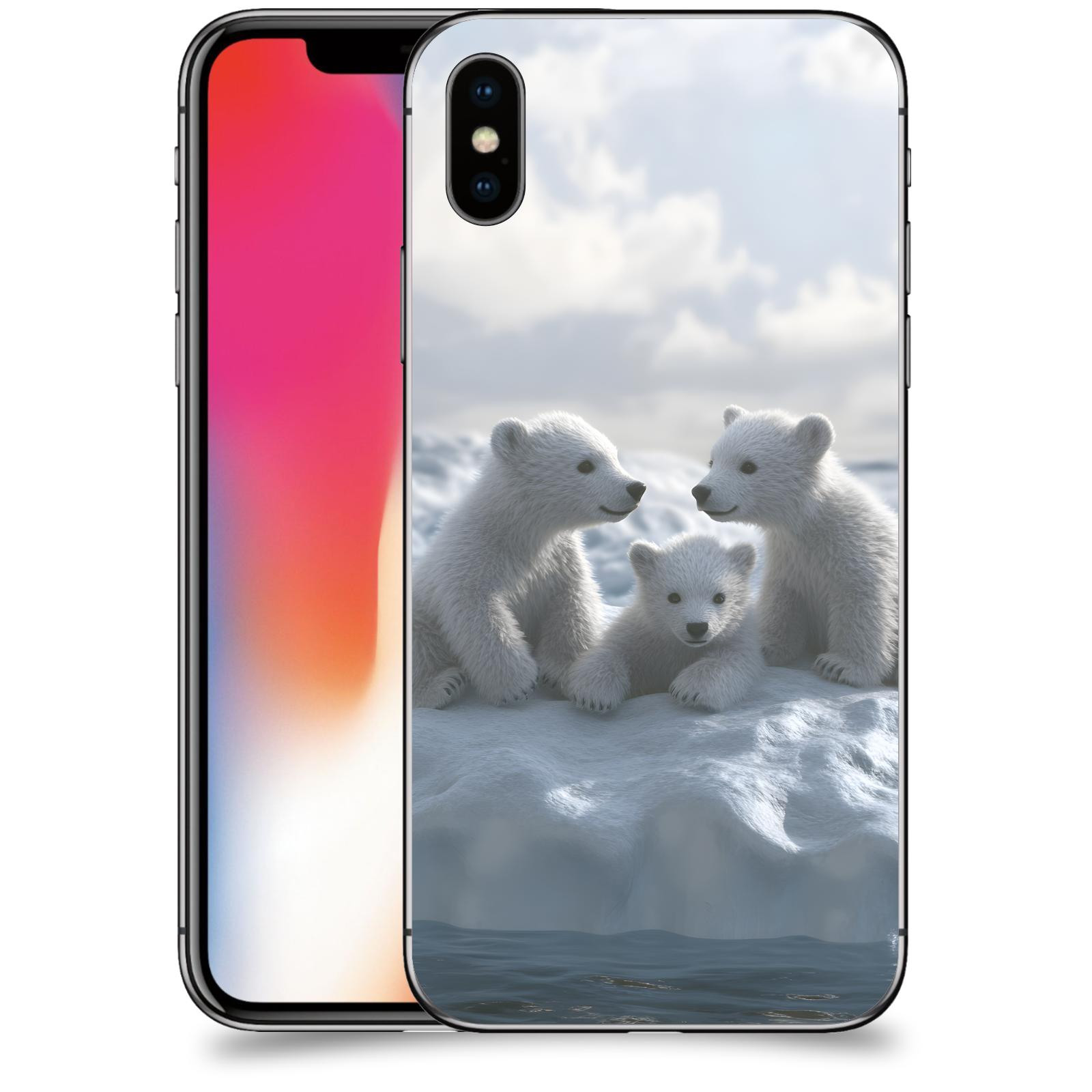 ACOVER Kryt na mobil Apple iPhone X/XS - Medvíďata