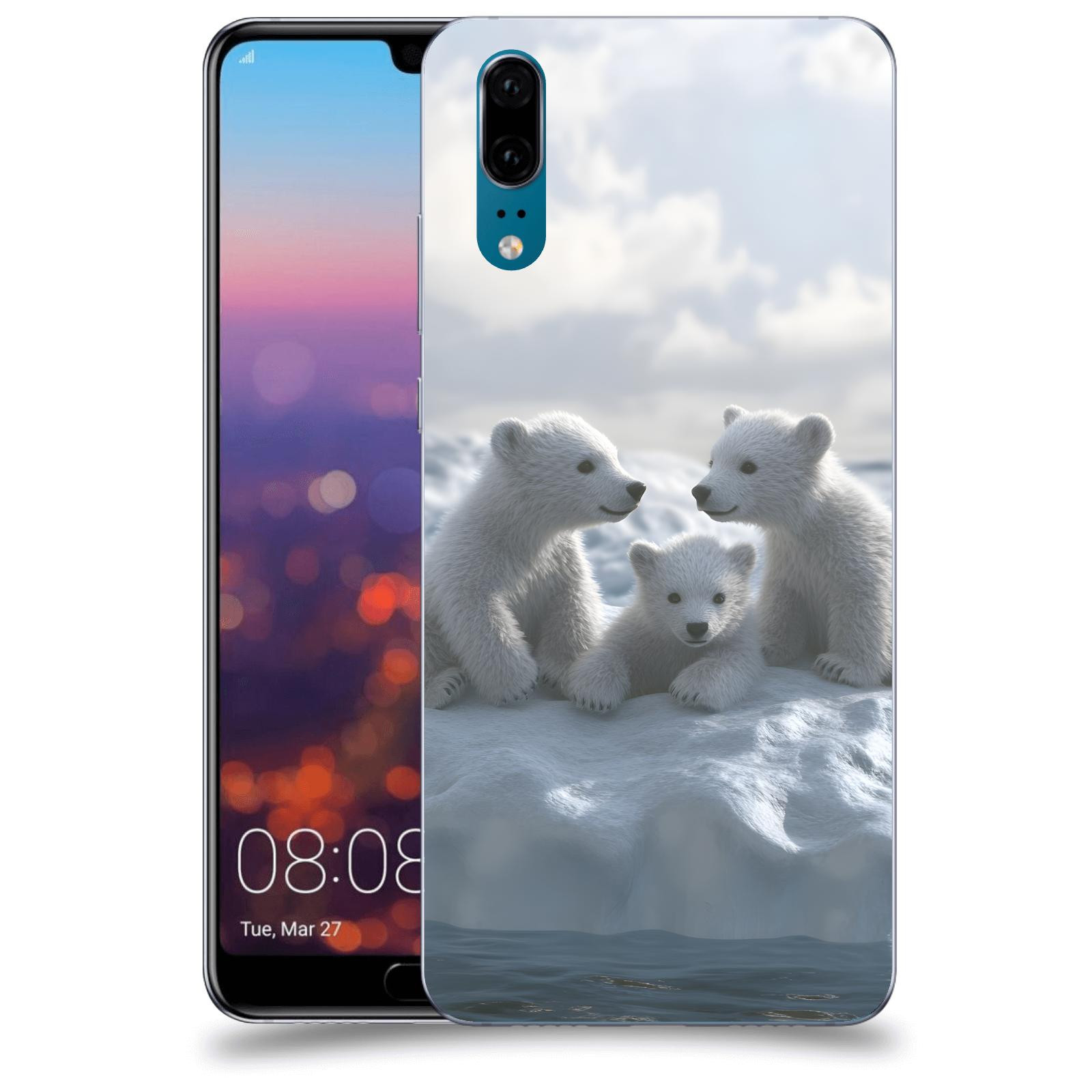 ACOVER Kryt na mobil Huawei P20 - Medvíďata