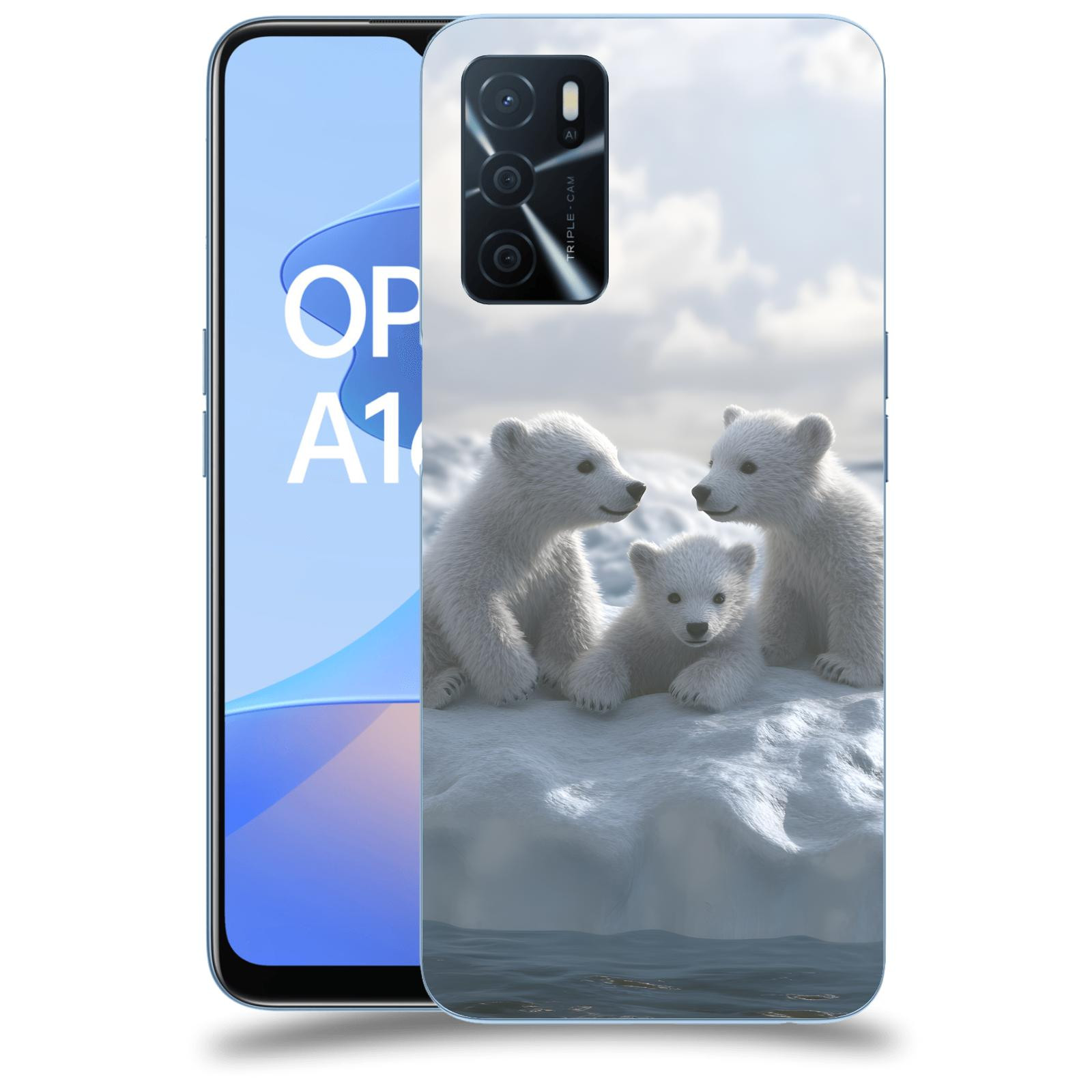 ACOVER Kryt na mobil OPPO A16s - Medvíďata