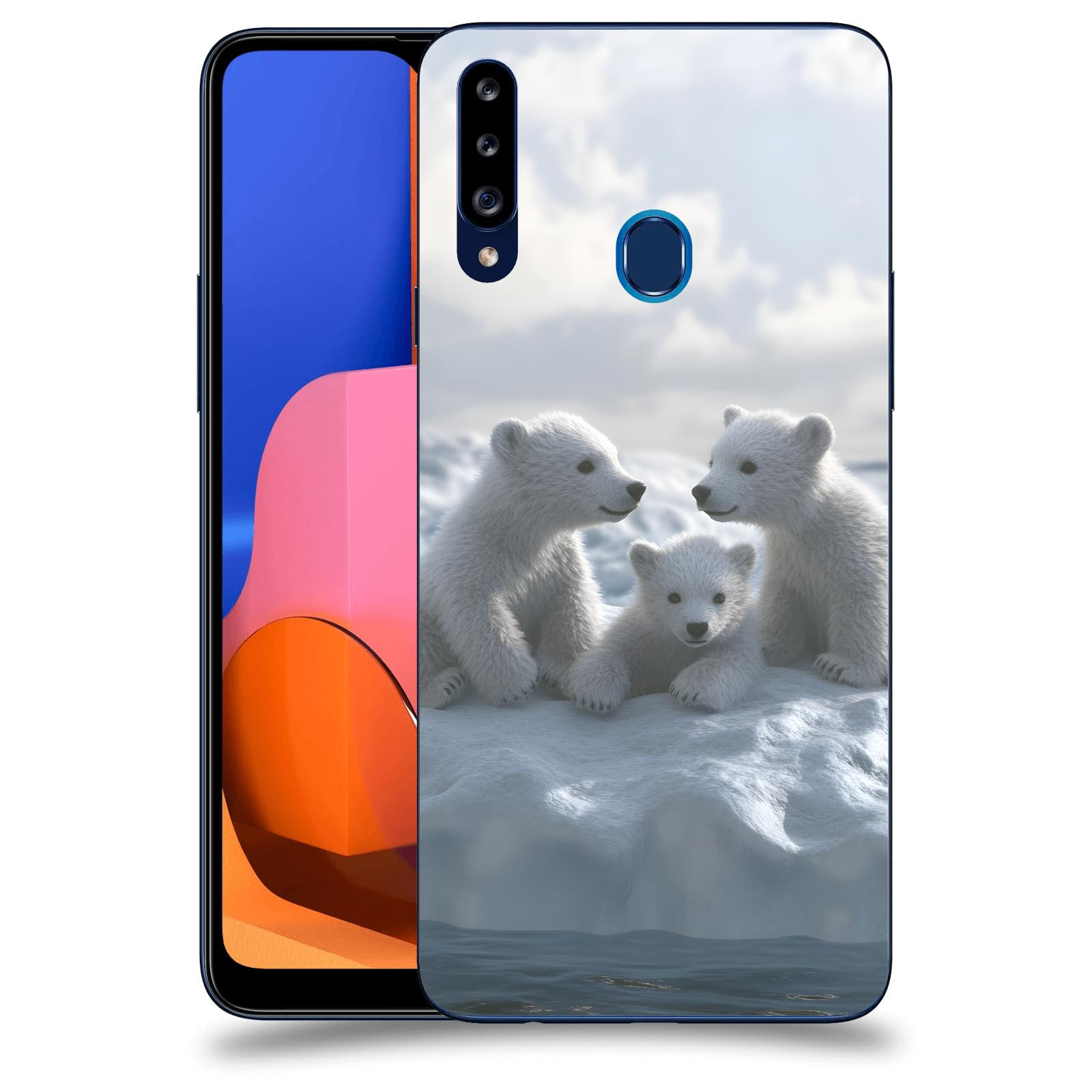 ACOVER Kryt na mobil Samsung Galaxy A20s - Medvíďata