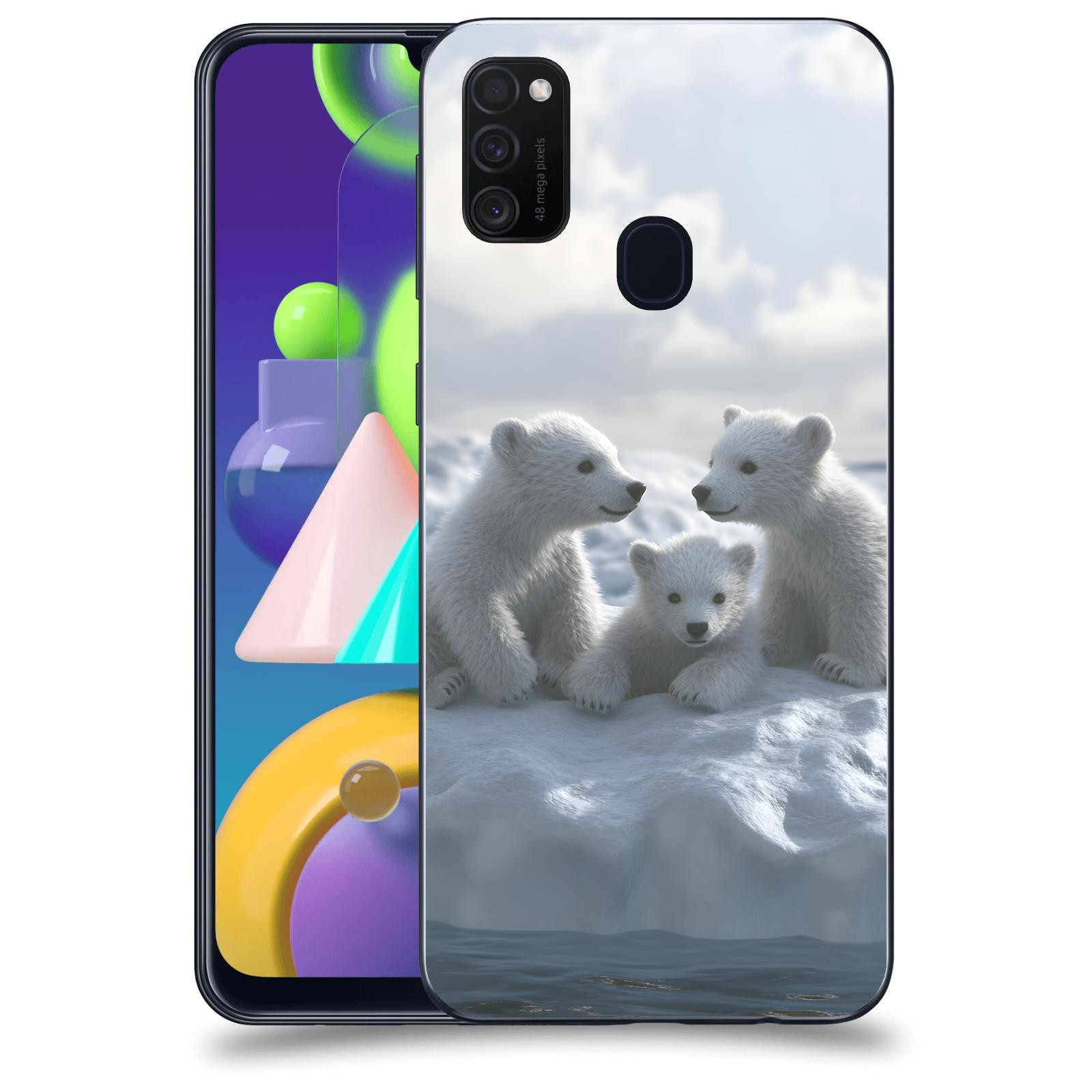 ACOVER Kryt na mobil Samsung Galaxy M21 M215F - Medvíďata