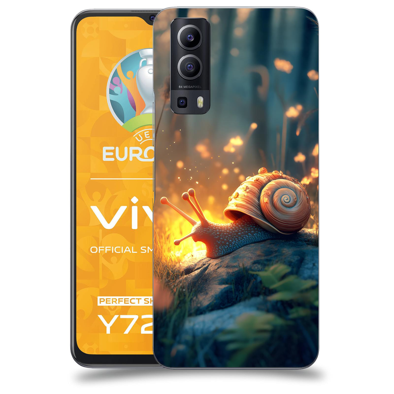 ACOVER Kryt na mobil Vivo Y72 5G - Šnek