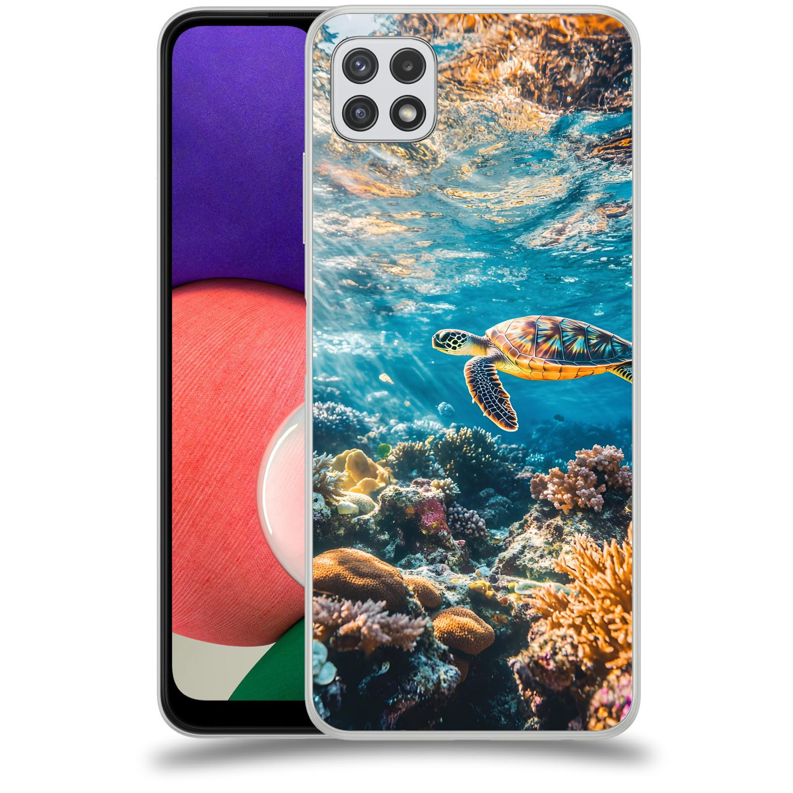 ACOVER Kryt na mobil Samsung Galaxy A22 A225F - Želva