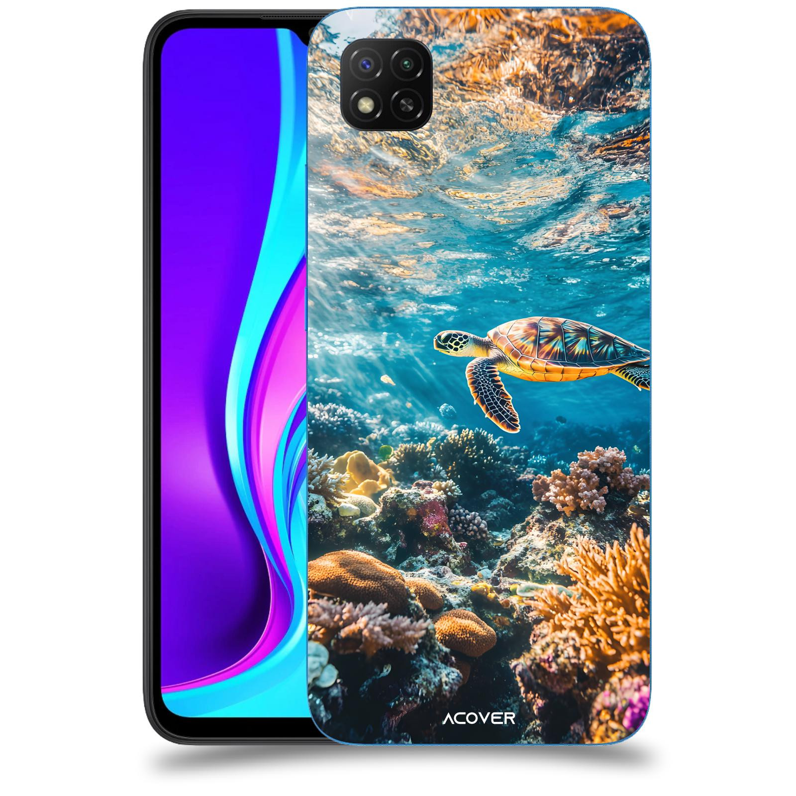 ACOVER Kryt na mobil Xiaomi Redmi 9C - Želva