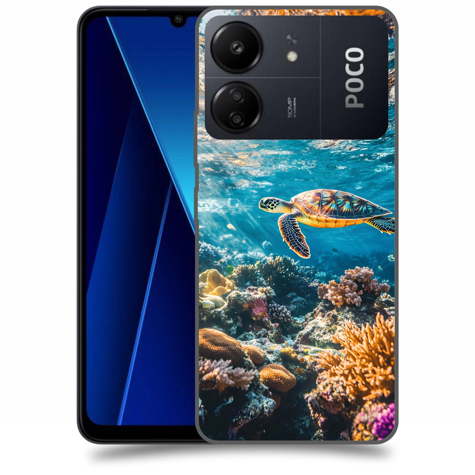 ACOVER Kryt na mobil Poco C65 - Želva