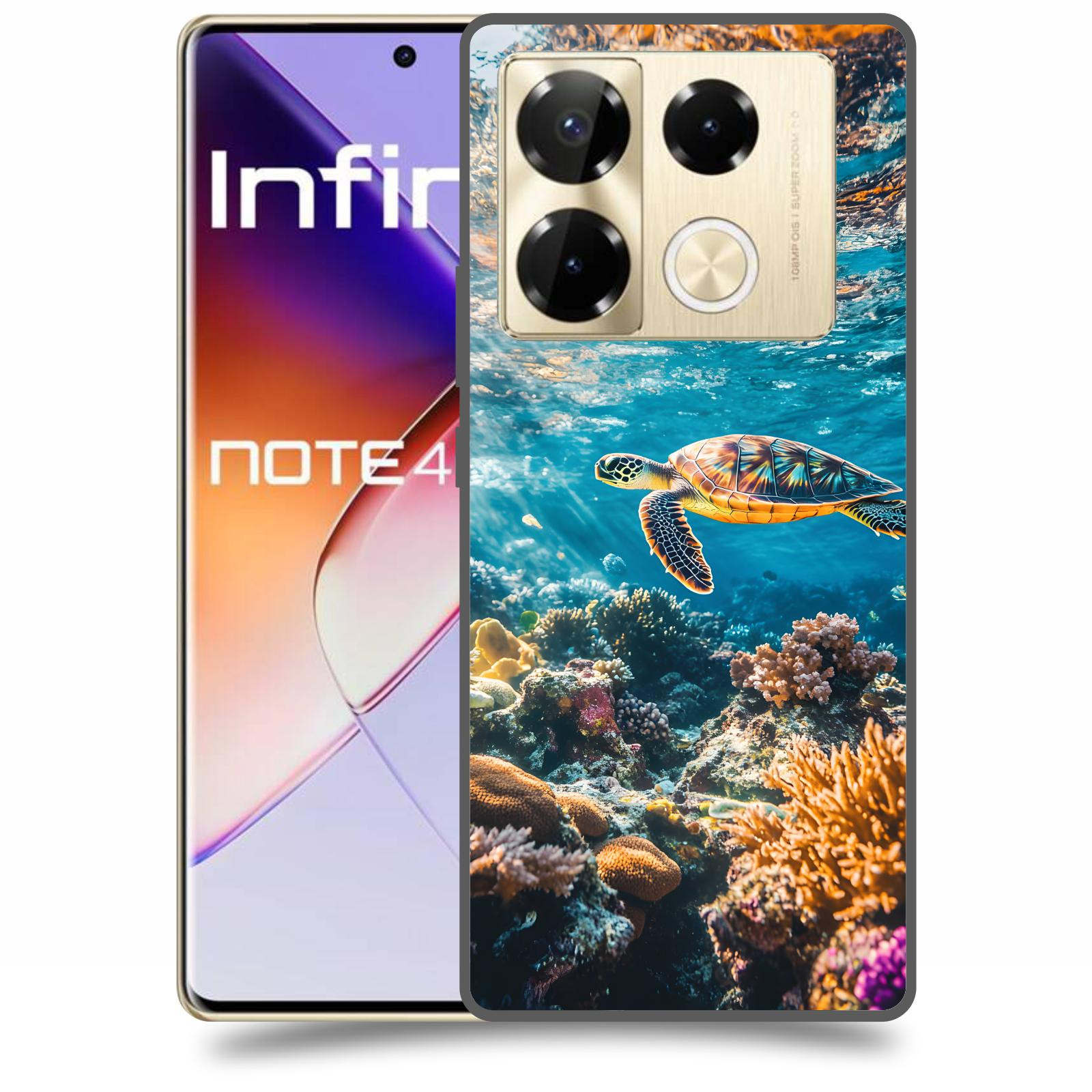 ACOVER Kryt na mobil Infinix Note 40 PRO - Želva