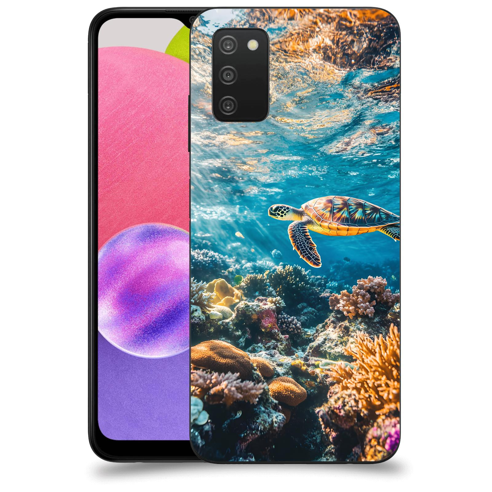 ACOVER Kryt na mobil Samsung Galaxy A03s A037G - Želva