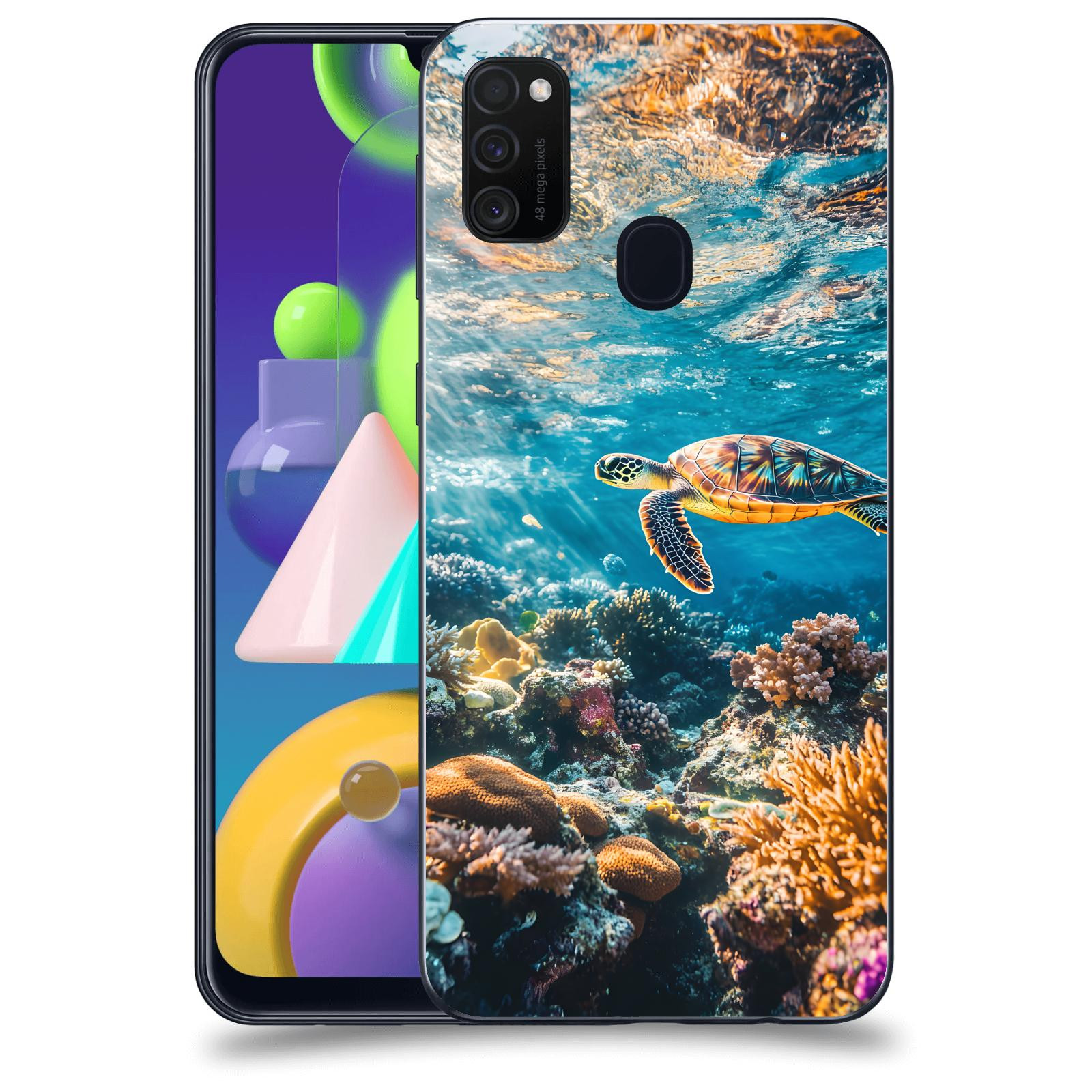 ACOVER Kryt na mobil Samsung Galaxy M21 M215F - Želva