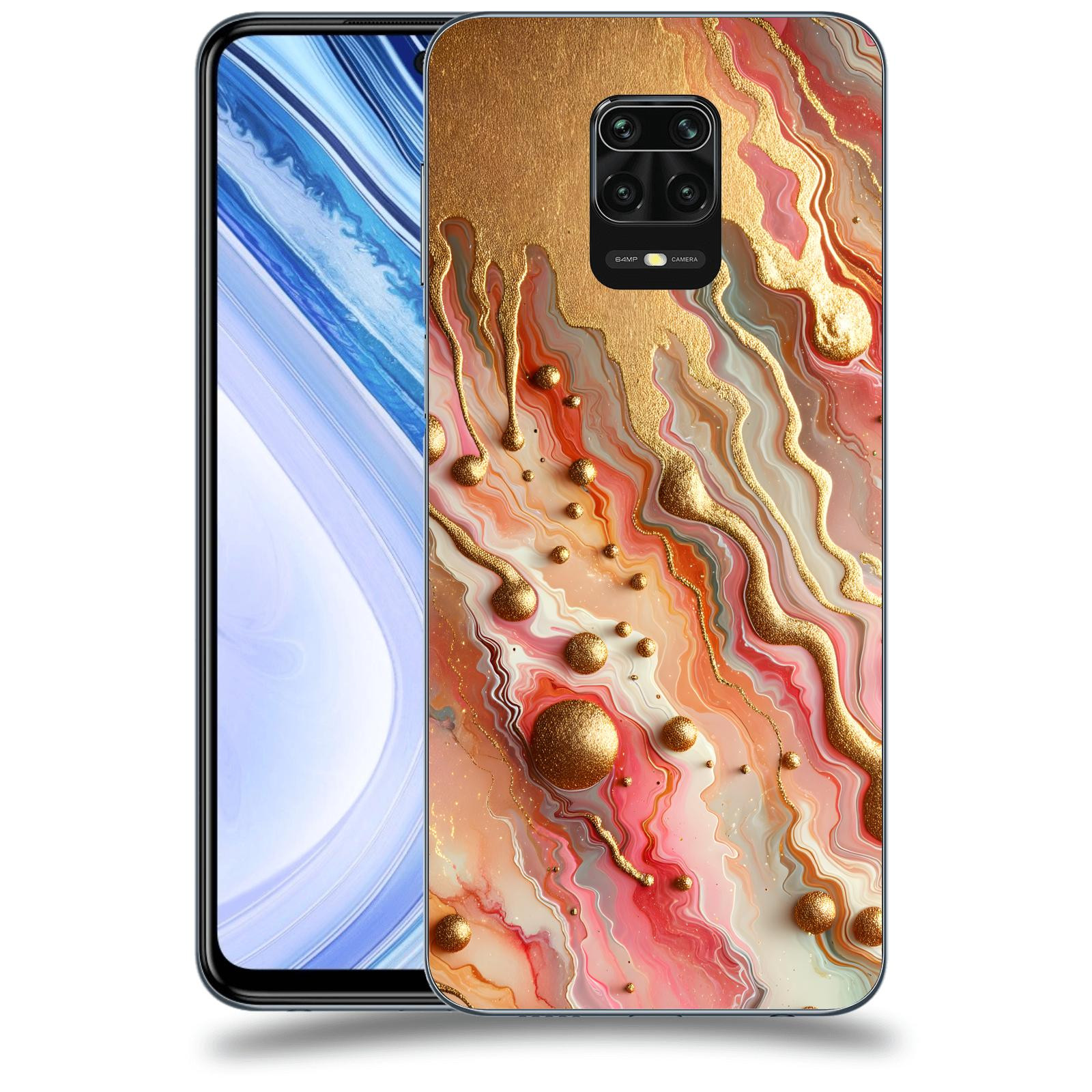 ACOVER Kryt na mobil Xiaomi Redmi Note 9 Pro - Liquid Gold