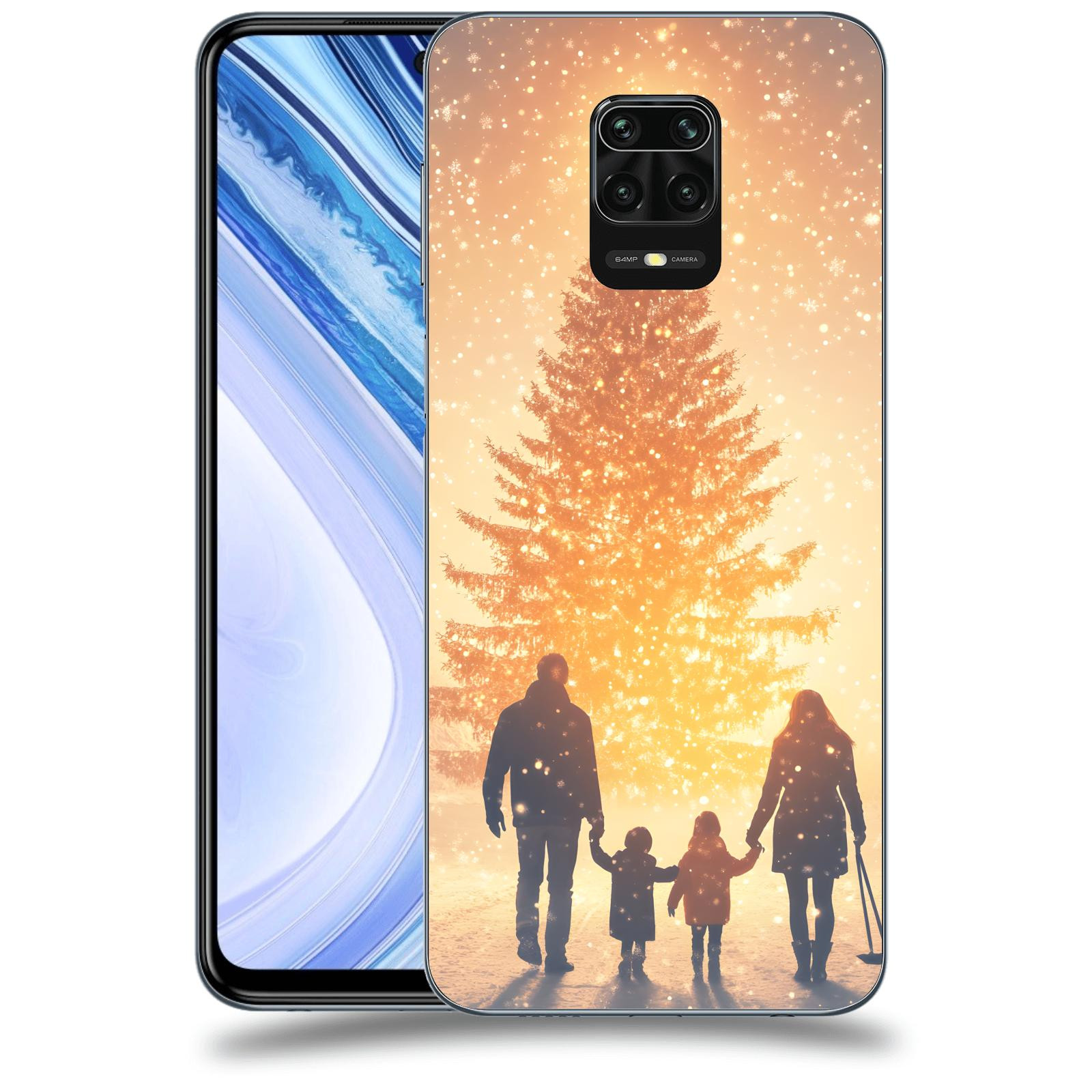 ACOVER Kryt na mobil Xiaomi Redmi Note 9 Pro - Family at the Christmas tree
