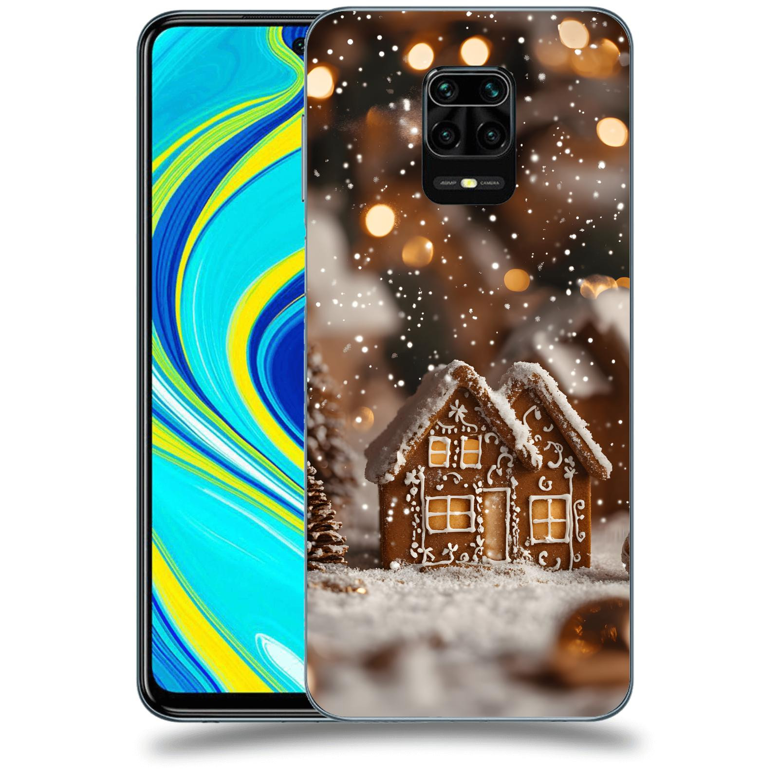 ACOVER Kryt na mobil Xiaomi Redmi Note 9S - Perníková chaloupka