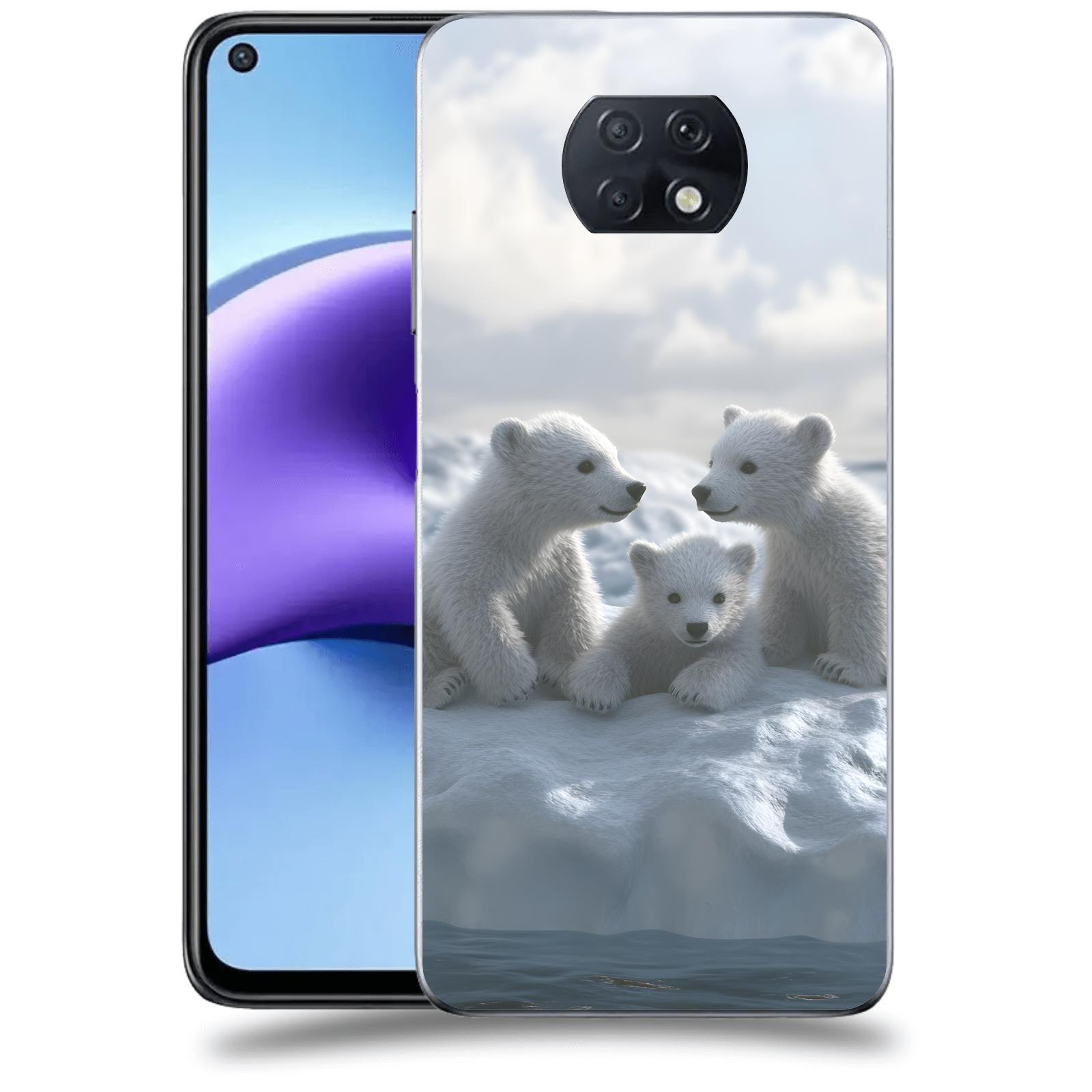 ACOVER Kryt na mobil Xiaomi Redmi Note 9T - Medvíďata