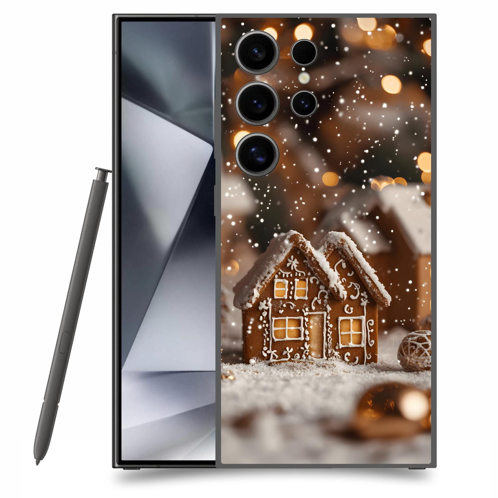 ACOVER Kryt na mobil Samsung Galaxy S24 Ultra - Perníková chaloupka