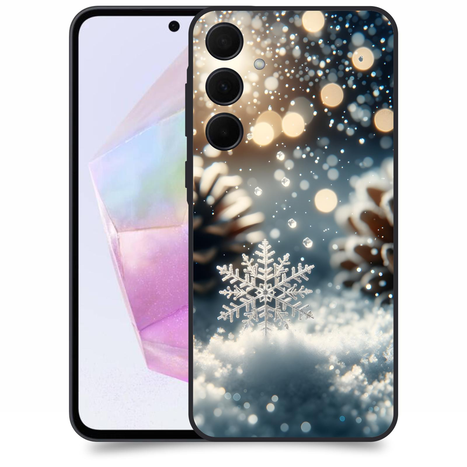 ACOVER Kryt na mobil Samsung Galaxy A35 5G - Vločka