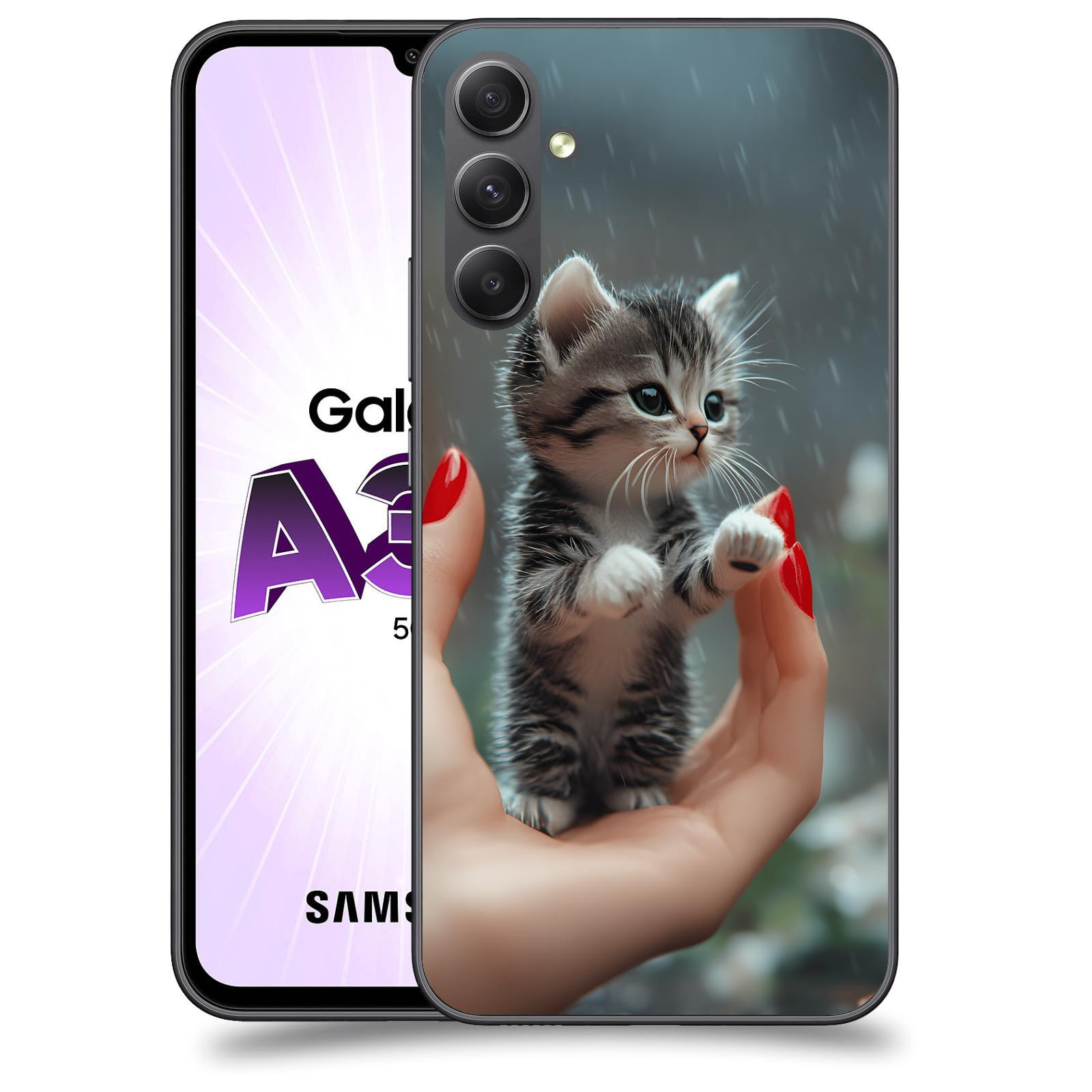 ACOVER Kryt na mobil Samsung Galaxy A34 - Koťátko