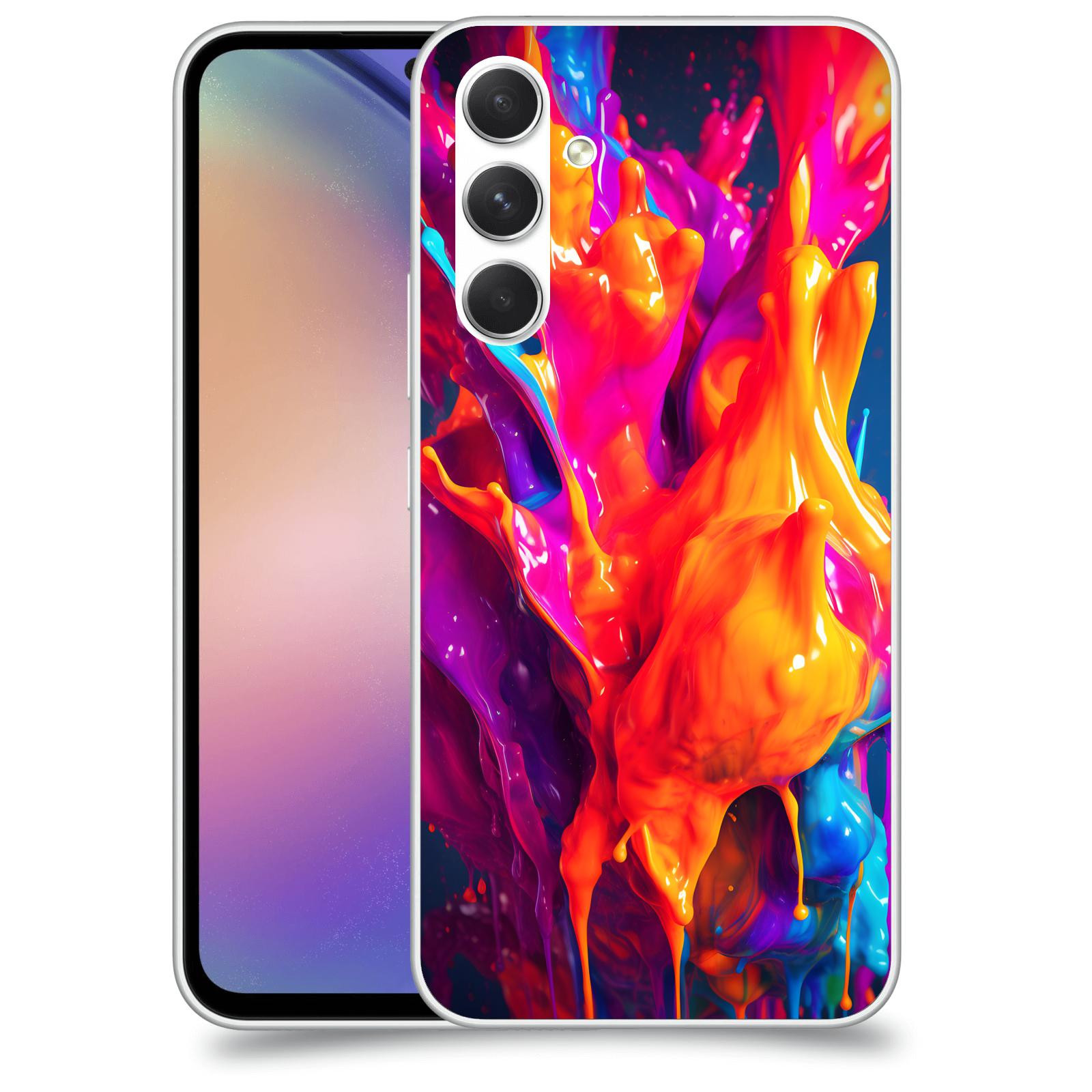 ACOVER Kryt na mobil Samsung Galaxy M54 5G - Beautiful Liquid I