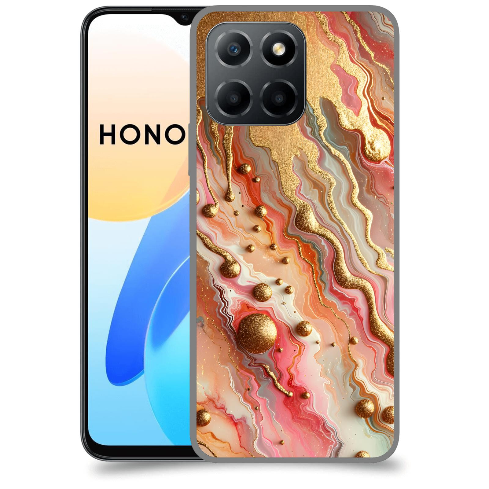 ACOVER Kryt na mobil Honor X8 4G - Liquid Gold