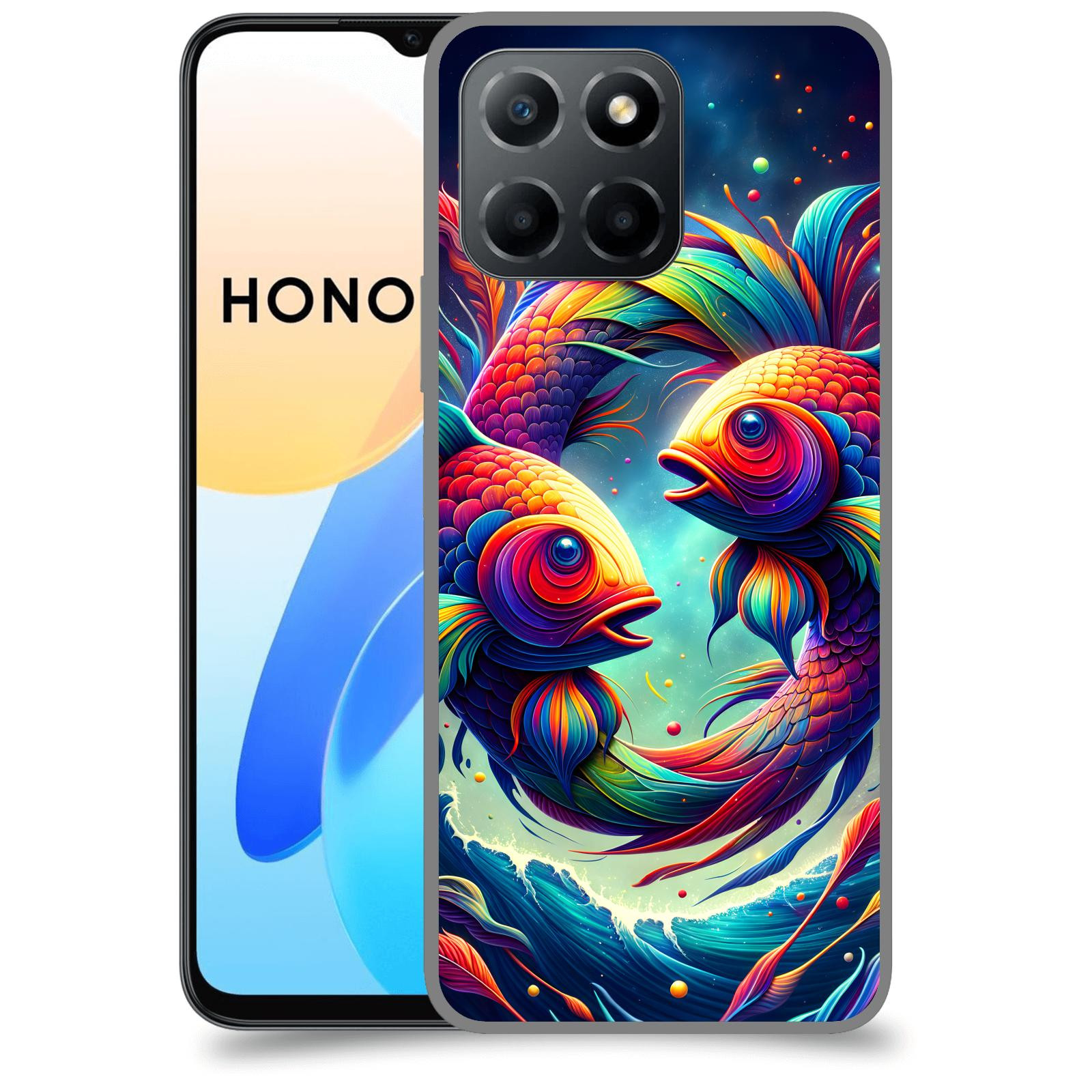 ACOVER Kryt na mobil Honor X8 4G - Ryby