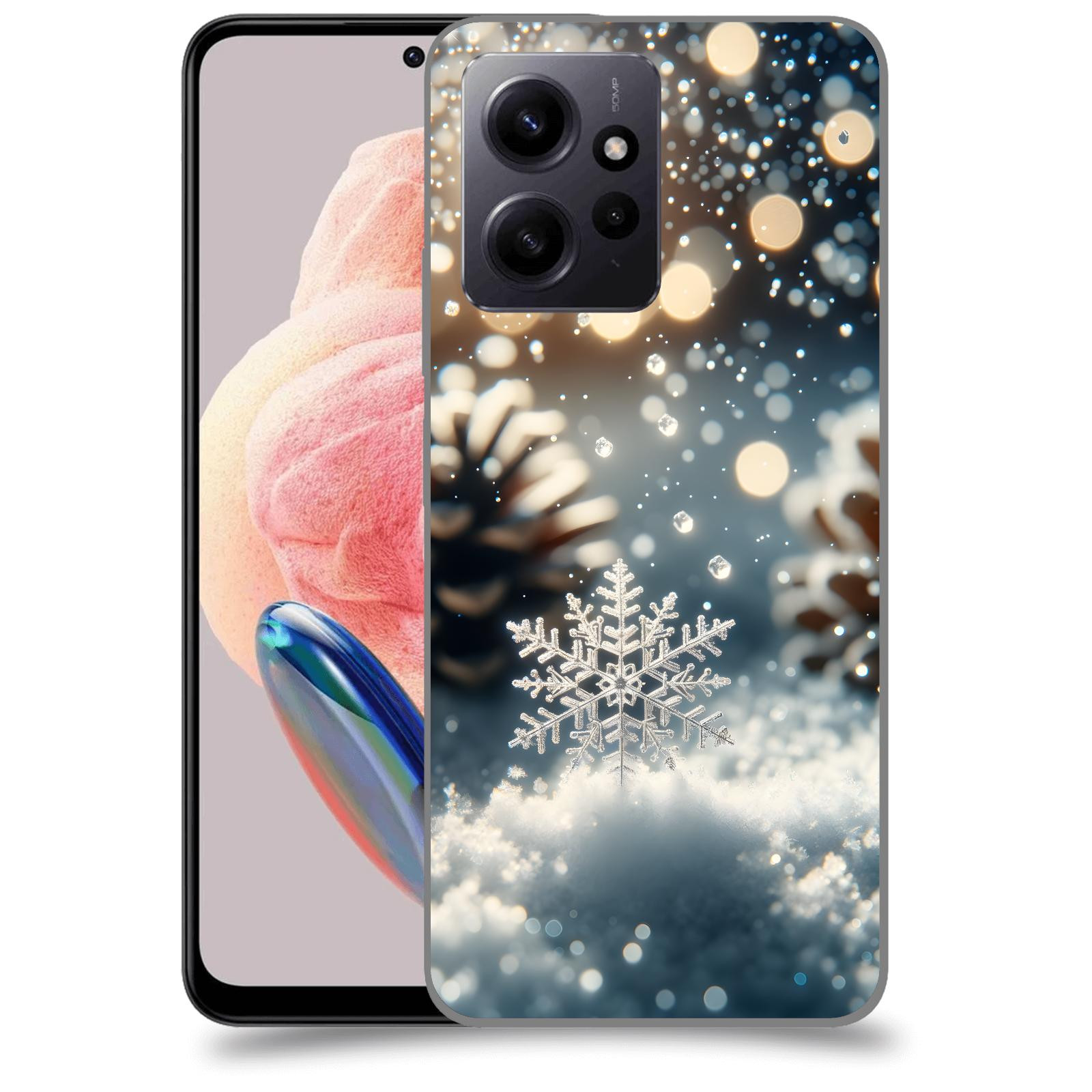 ACOVER Kryt na mobil Xiaomi Redmi Note 12 4G - Vločka
