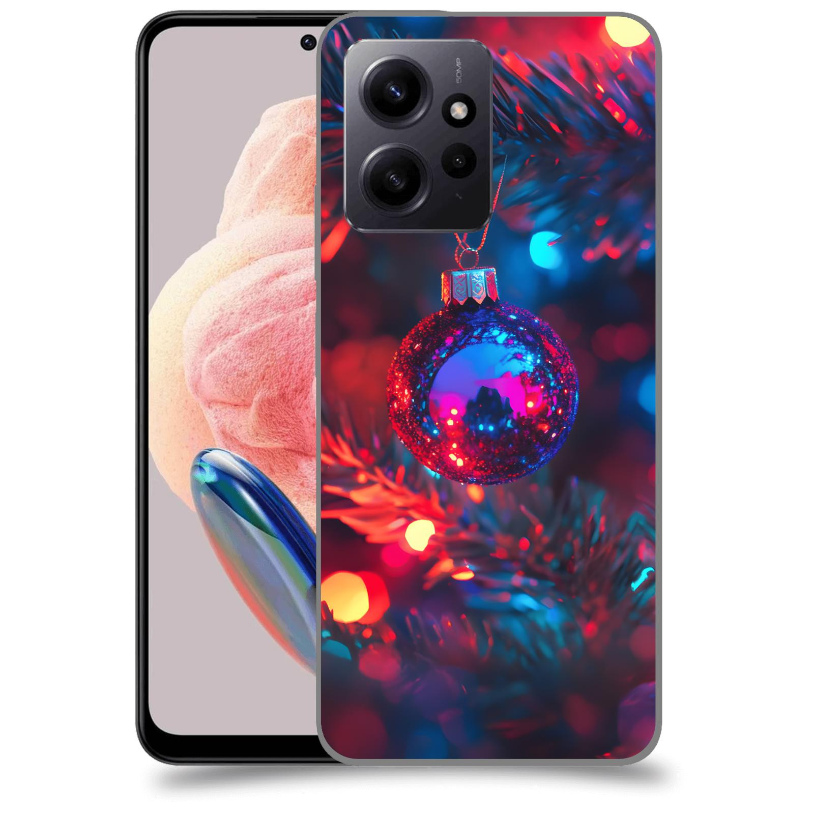 ACOVER Kryt na mobil Xiaomi Redmi Note 12 4G - Vánoční ozdoba
