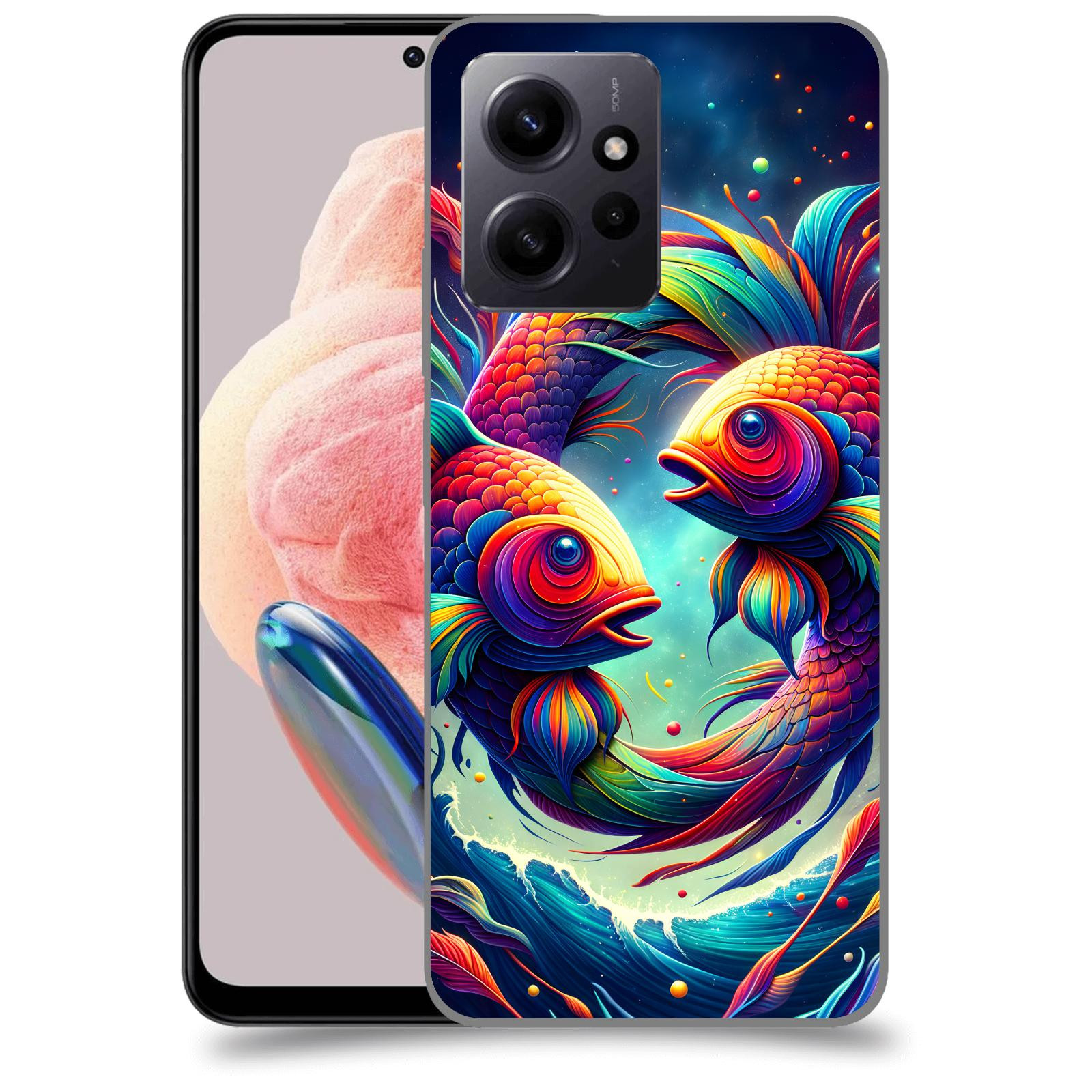 ACOVER Kryt na mobil Xiaomi Redmi Note 12 4G - Ryby