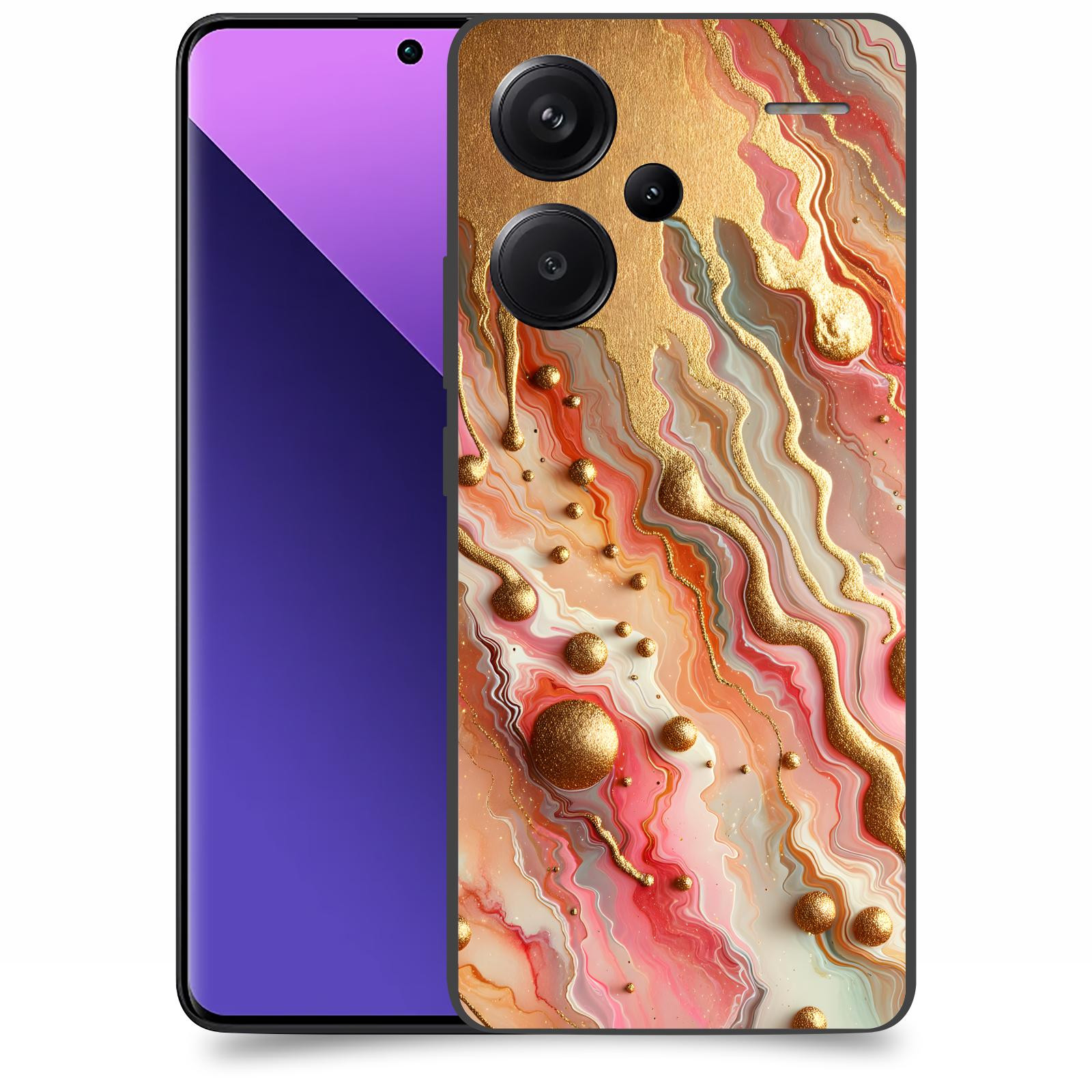 ACOVER Kryt na mobil Xiaomi Redmi Note 13 Pro+ 5G - Liquid Gold
