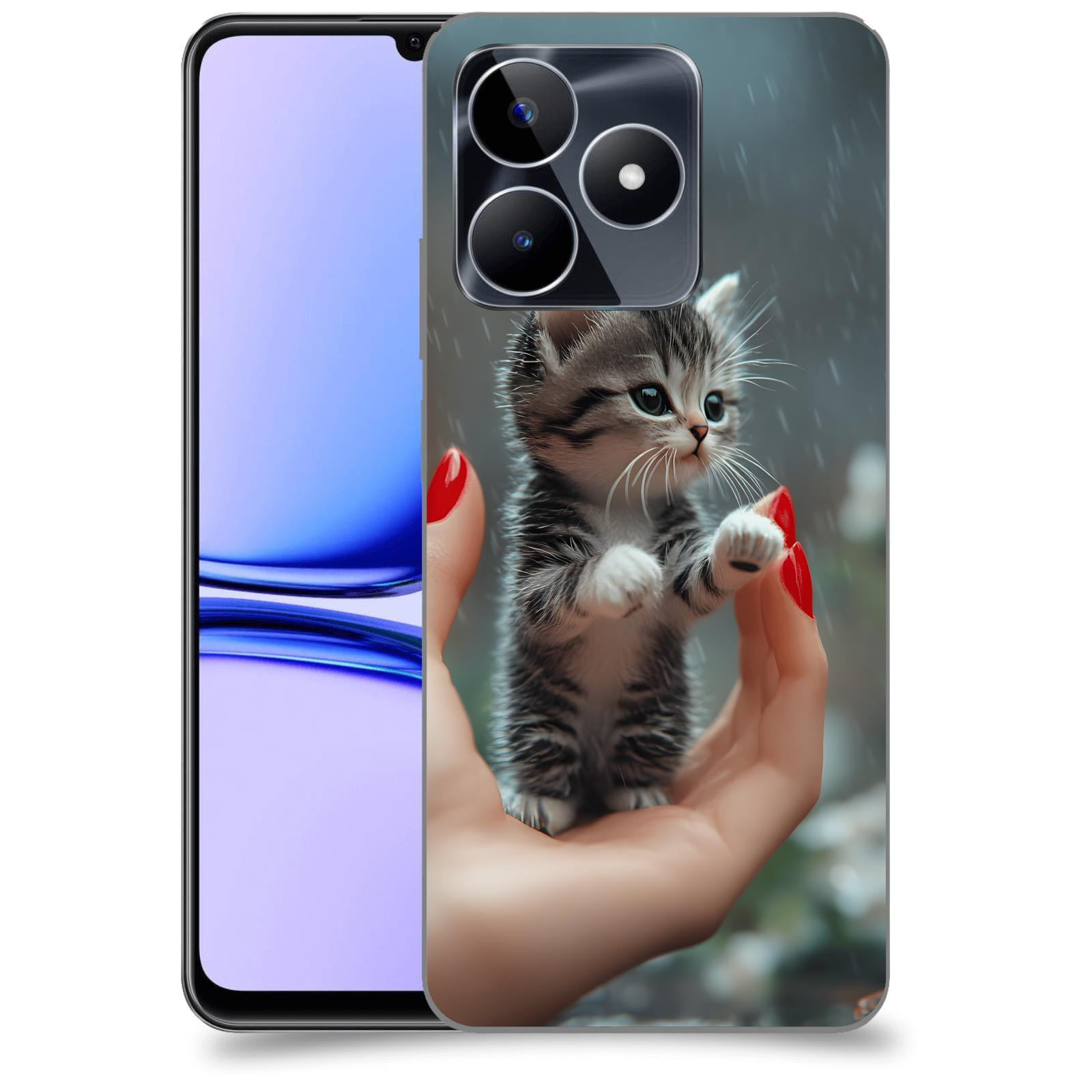 ACOVER Kryt na mobil Realme C53 - Koťátko
