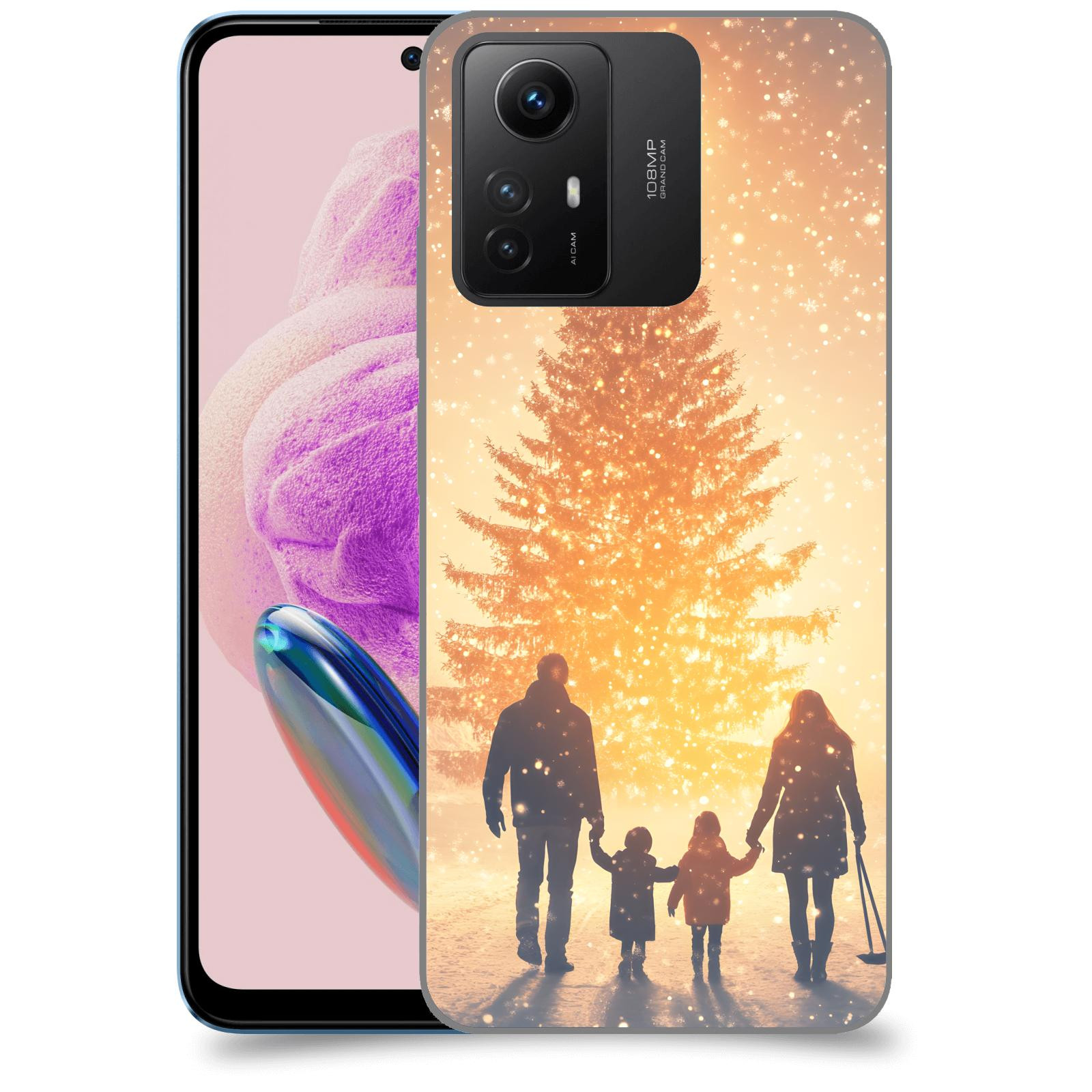 ACOVER Kryt na mobil Xiaomi Redmi Note 12S - Family at the Christmas tree