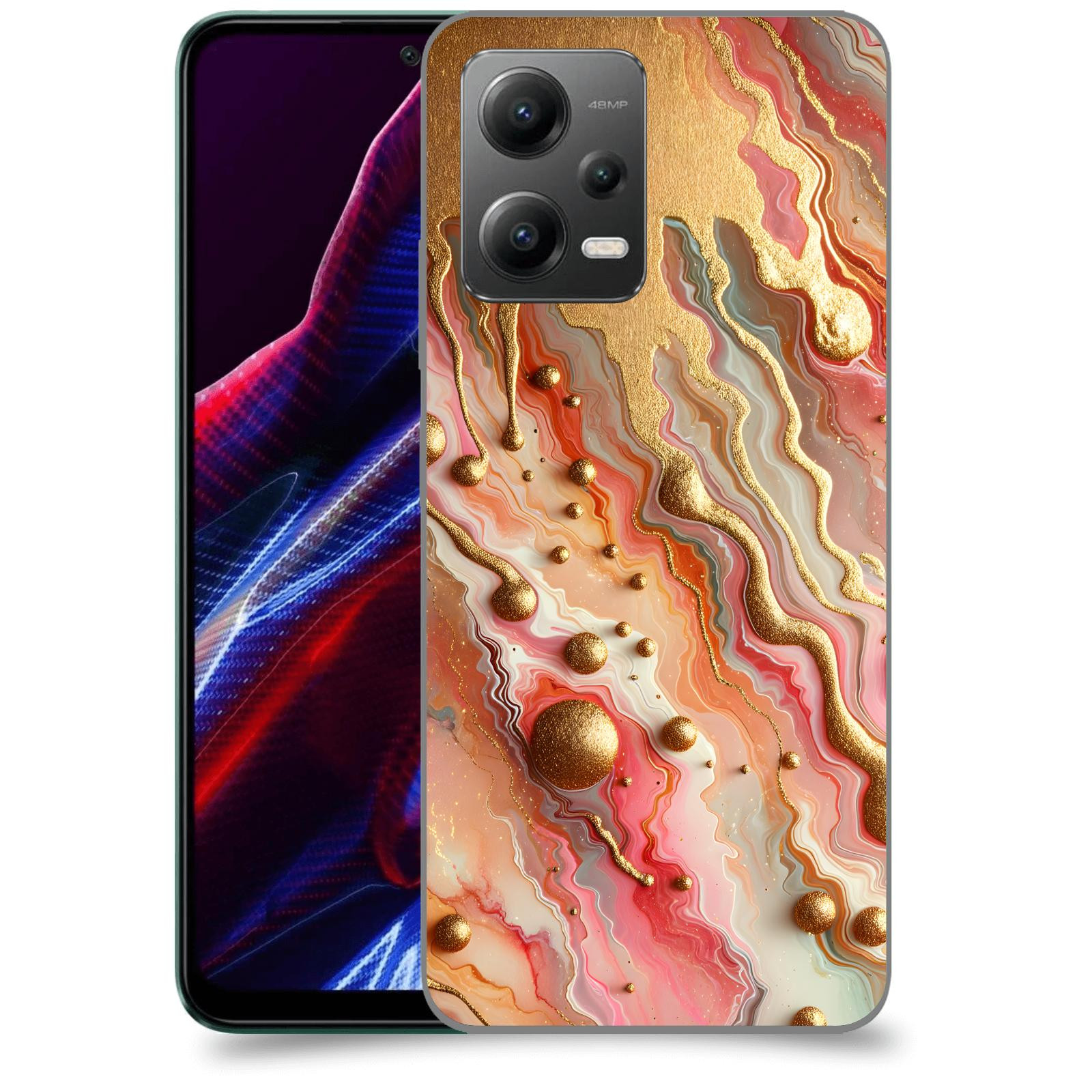 ACOVER Kryt na mobil Xiaomi Poco X5 - Liquid Gold
