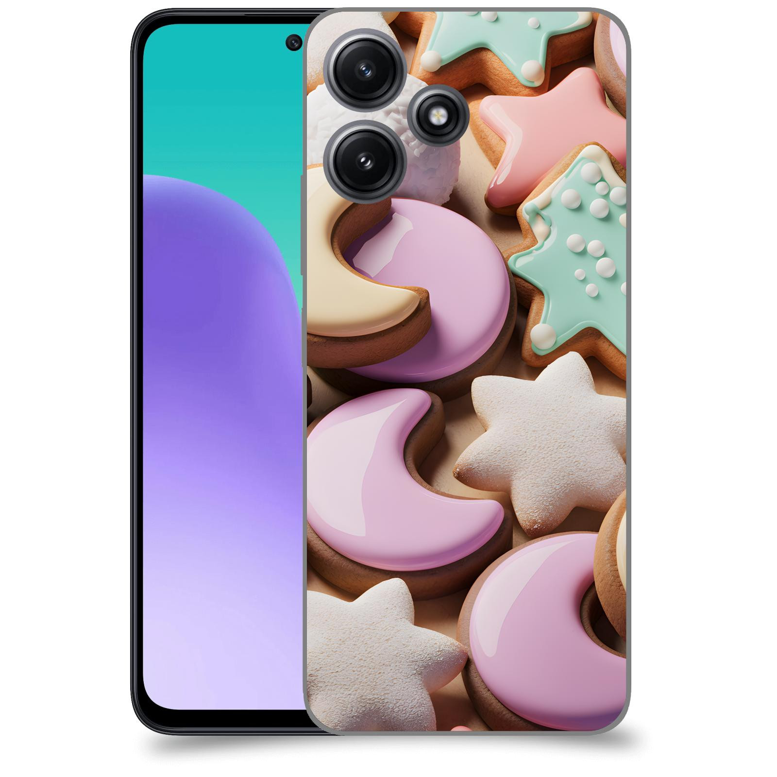 ACOVER Kryt na mobil Xiaomi Redmi 12 5G - Vánoční cukroví