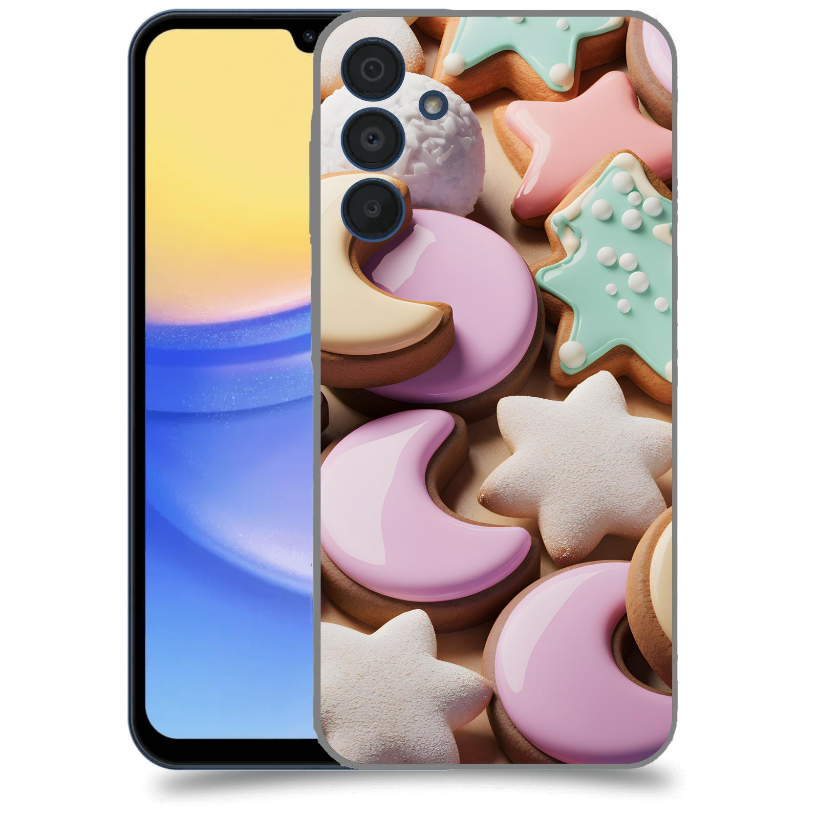 ACOVER Kryt na mobil Samsung Galaxy A15 5G - Vánoční cukroví