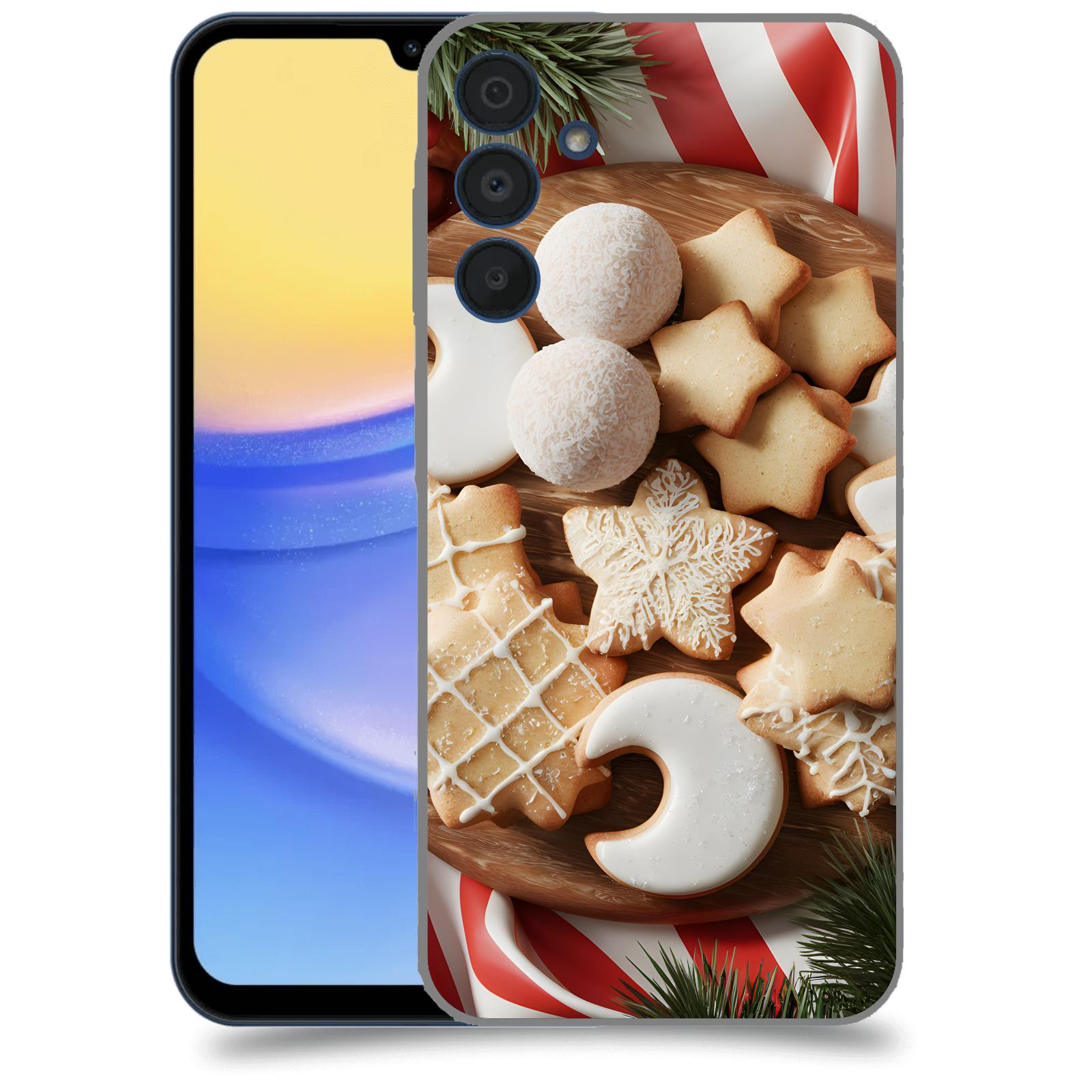 ACOVER Kryt na mobil Samsung Galaxy A15 5G - Vánoční cukroví 2