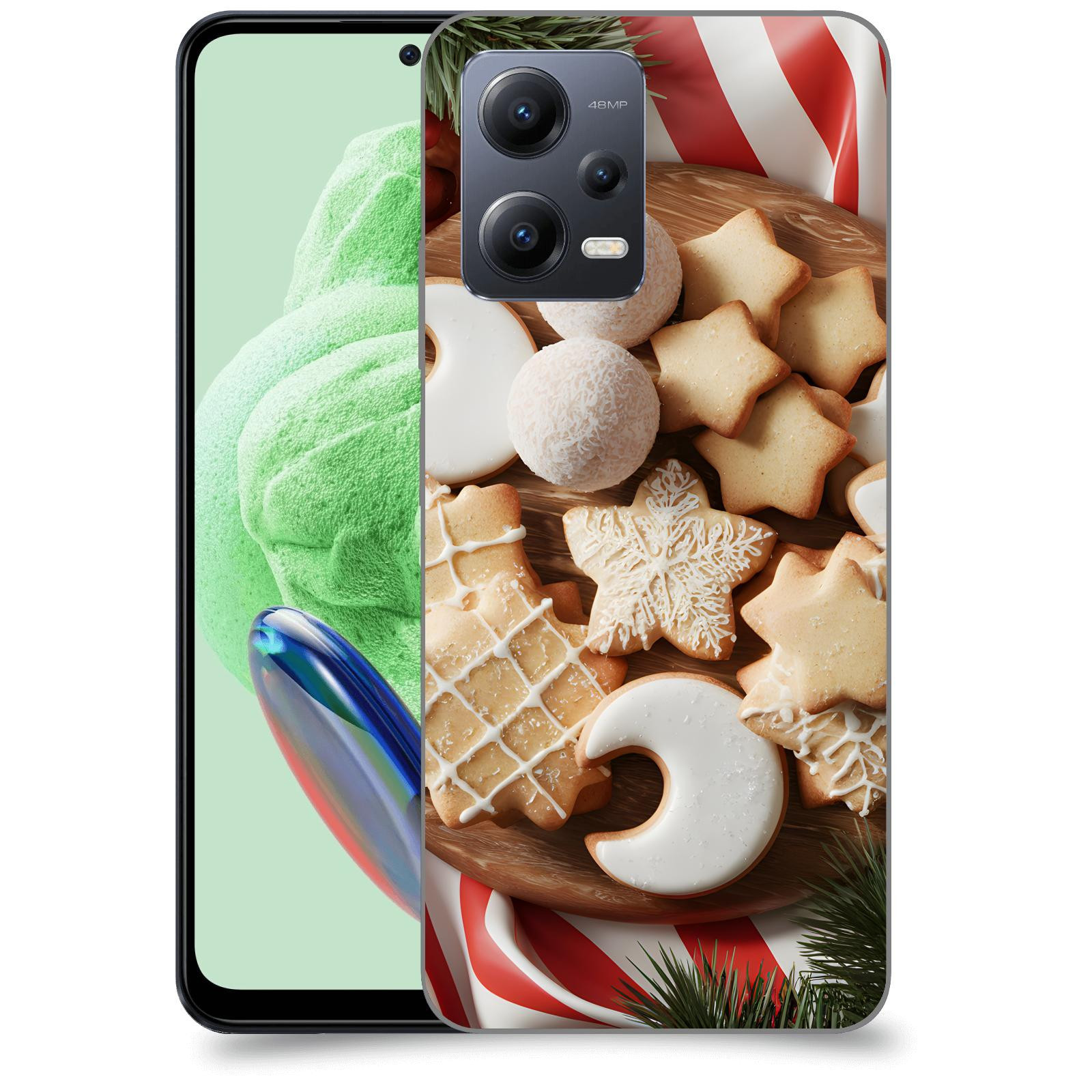 ACOVER Kryt na mobil Xiaomi Redmi Note 12 5G - Vánoční cukroví 2